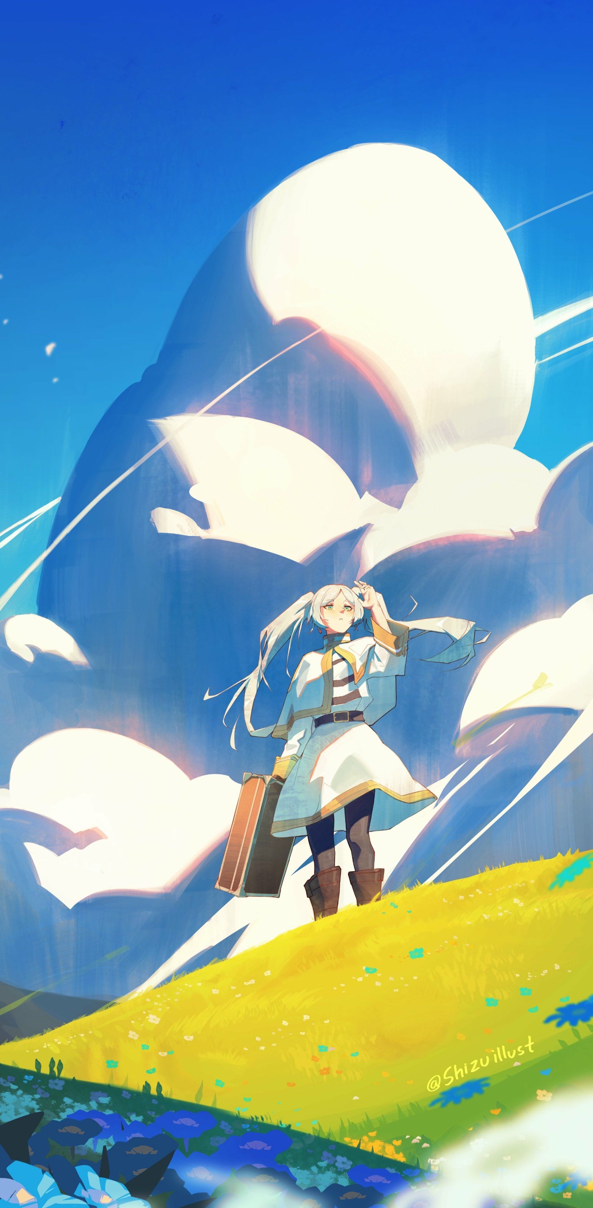 1920x3909 Frieren Anime Wallpaper Adventure Sky