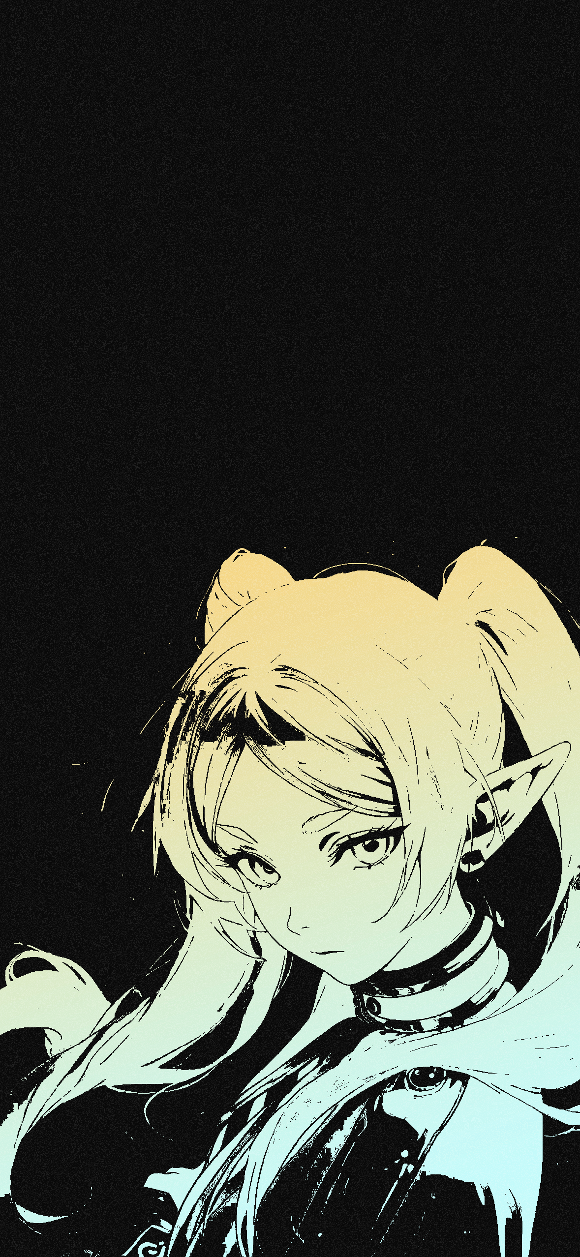 1179x2556 Frieren: Beyond Journey's End Dark Wallpaper