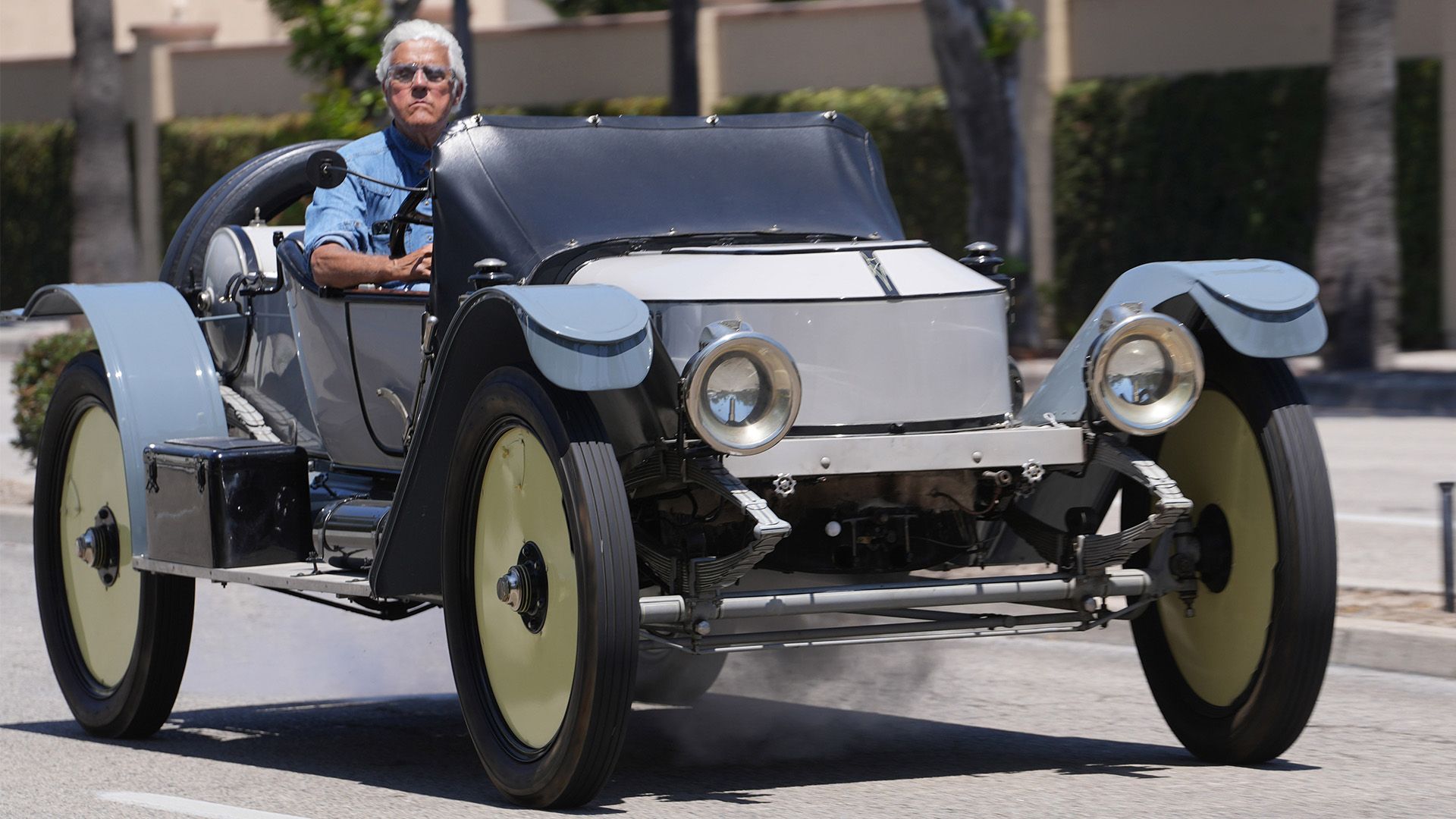 1920x1080 Heartwarming Photo of Jay Leno Just Joyriding in His Many, Many Cars