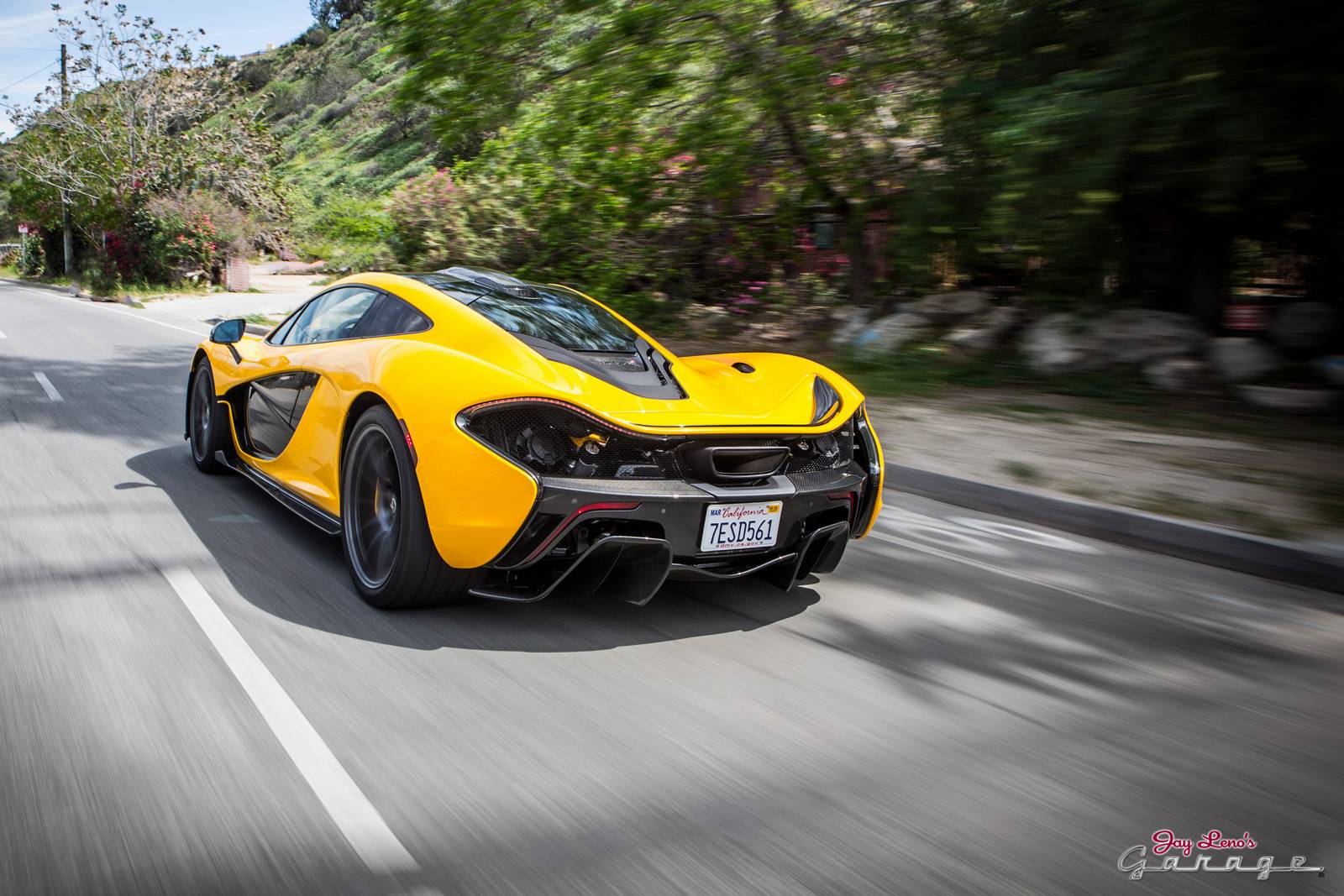 1600x1067 Video: Jay Leno Drives His Brand New Volcano Yellow McLaren P1!