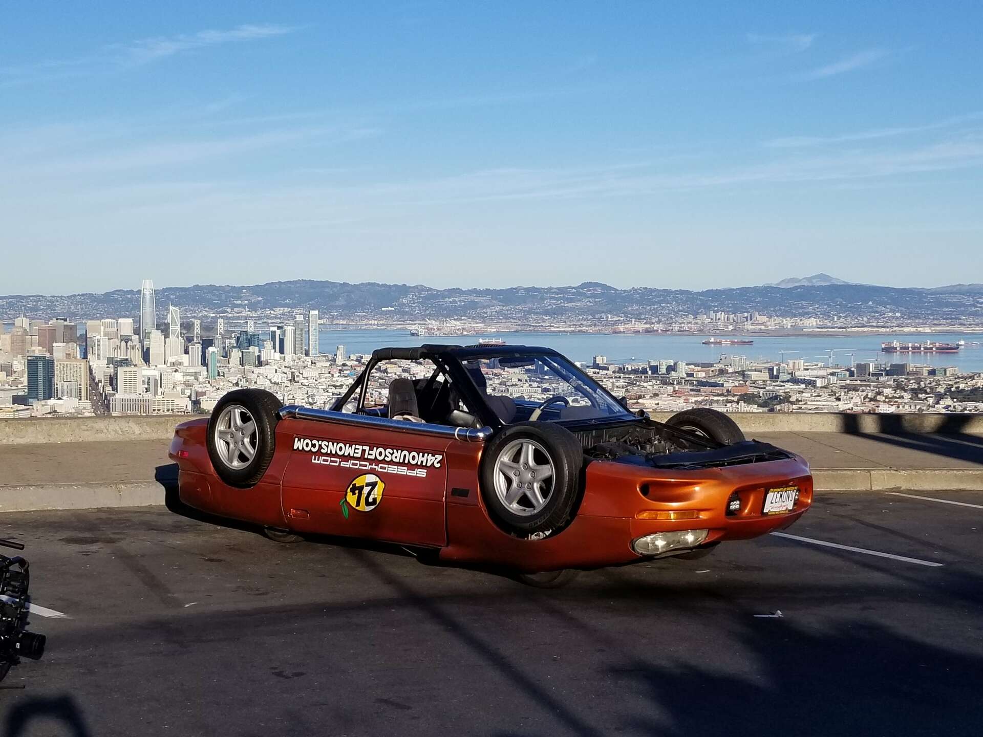 1920x1440 Jay Leno Spotted In San Francisco Driving An Upside Down Camaro