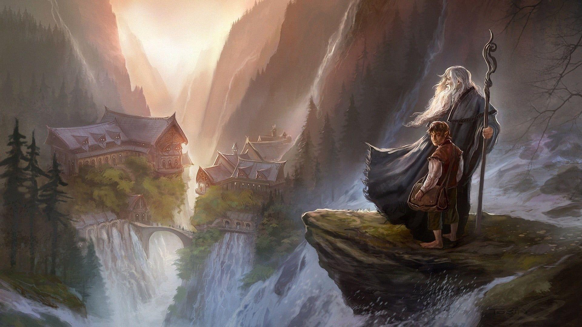 1920x1080 Brown wooden cabinet, The Lord of the Rings, Bag End, The Shire