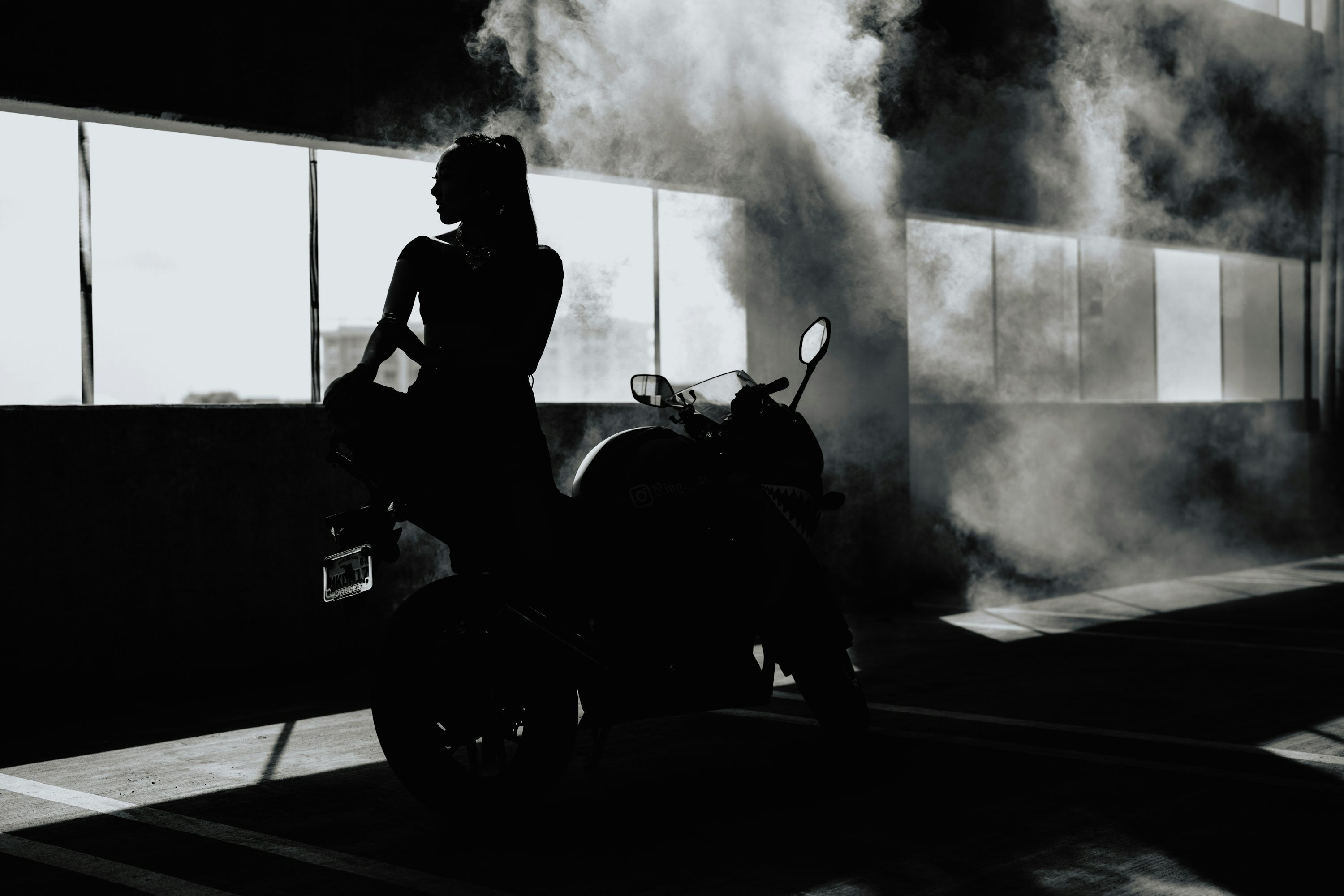 3000x2001 Girl Motorcycle Picture. Download Free Image