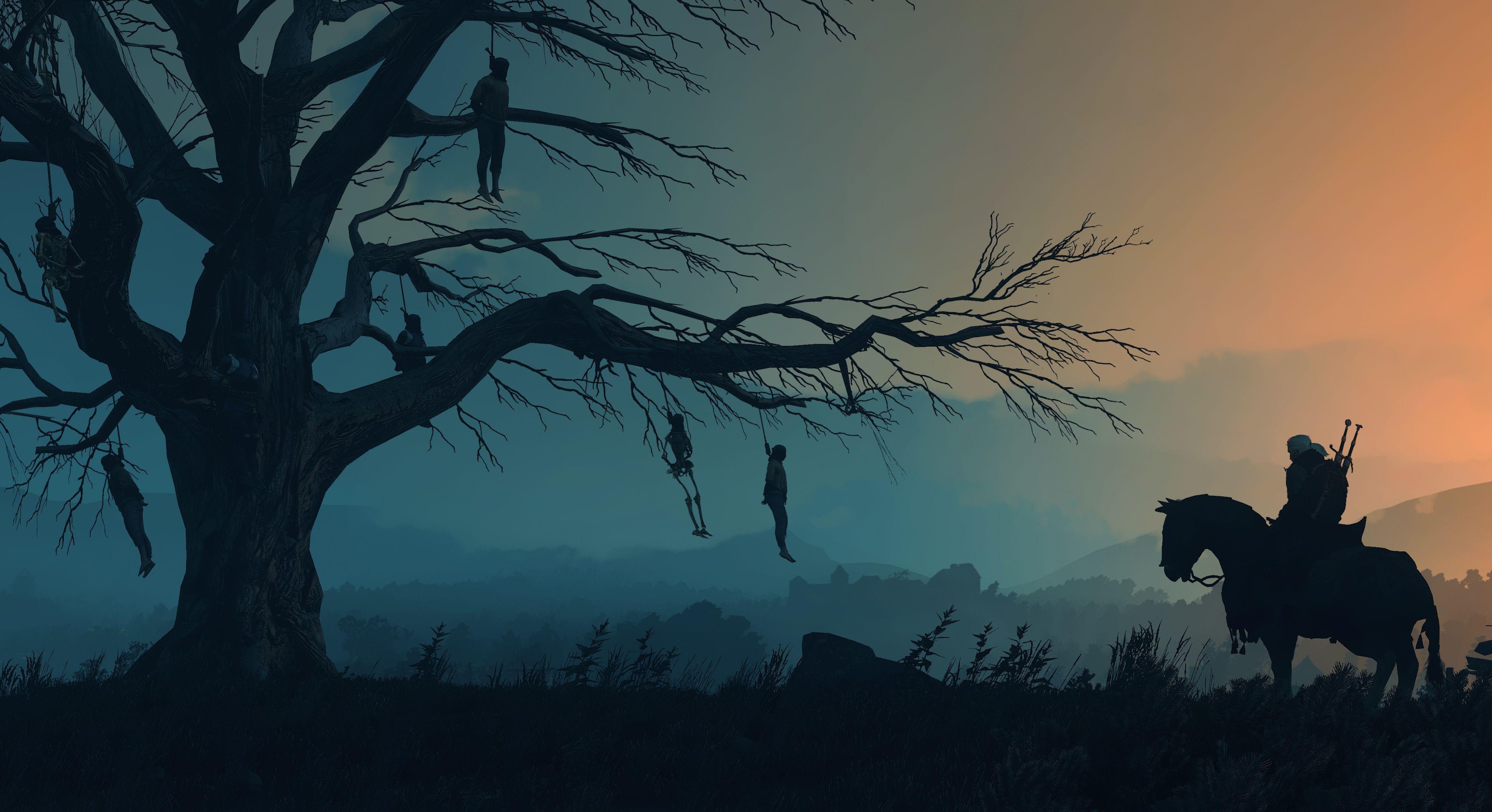 3969x2160 The Witcher 3 Wild Hunt Minimalist, HD Games, 4k Wallpaper