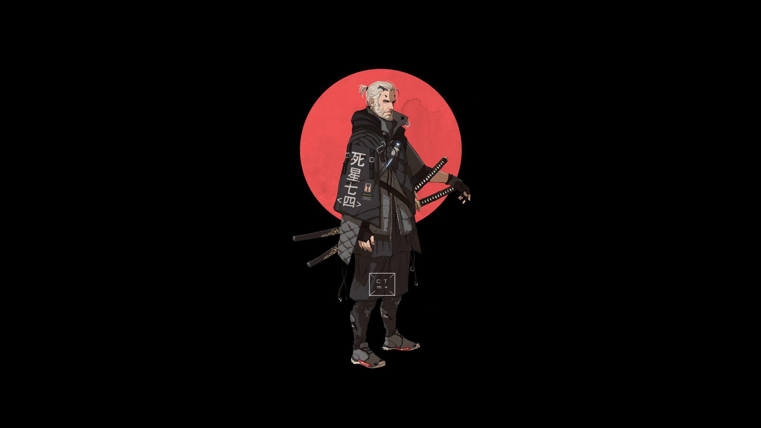 2560x1440 Geralt Witcher Minimal 4K 1440P Resolution Wallpaper, HD