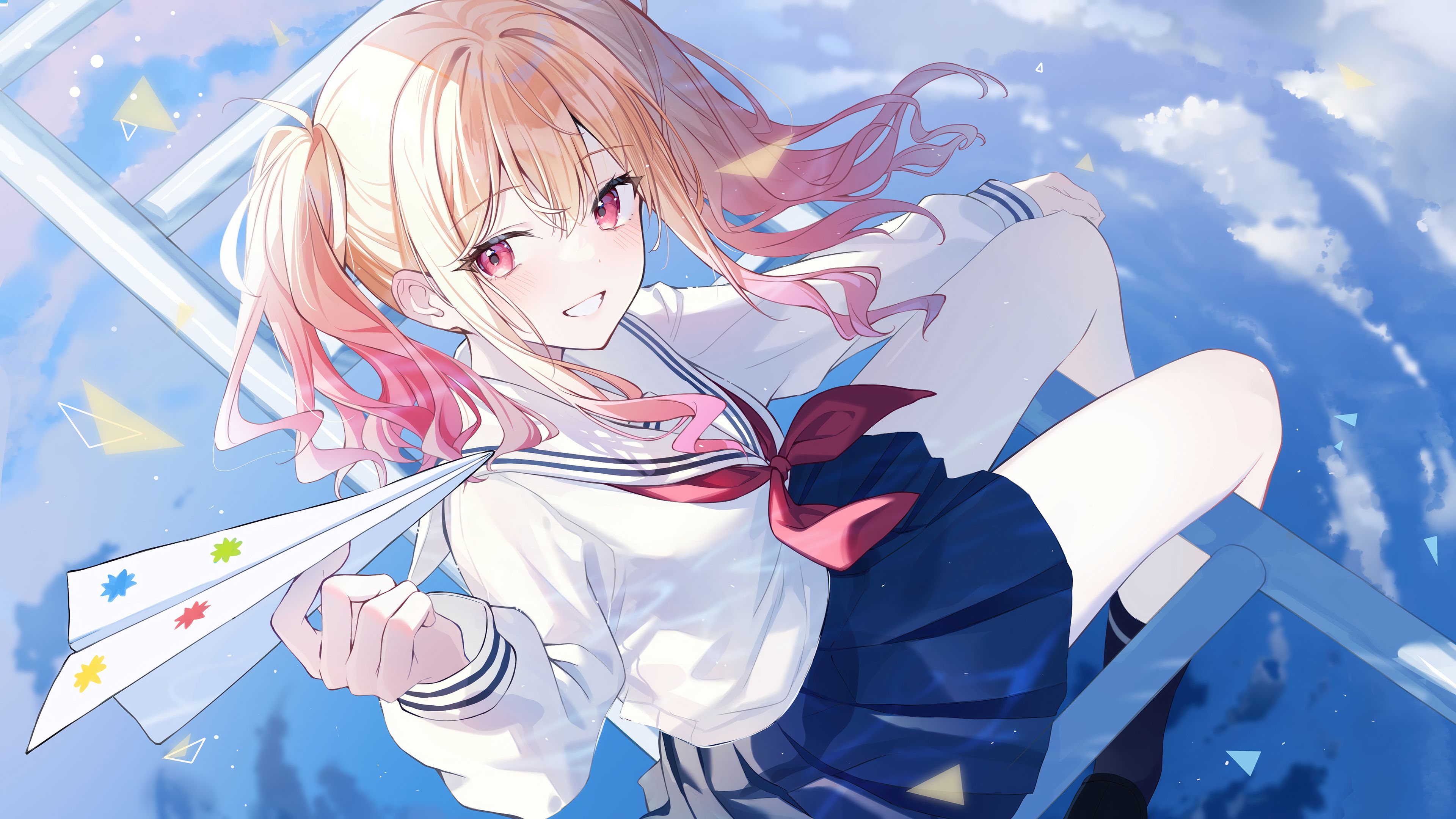 3840x2160 Anime Girl Tenma Saki Project Sekai Wallpaper 4K HD PC b