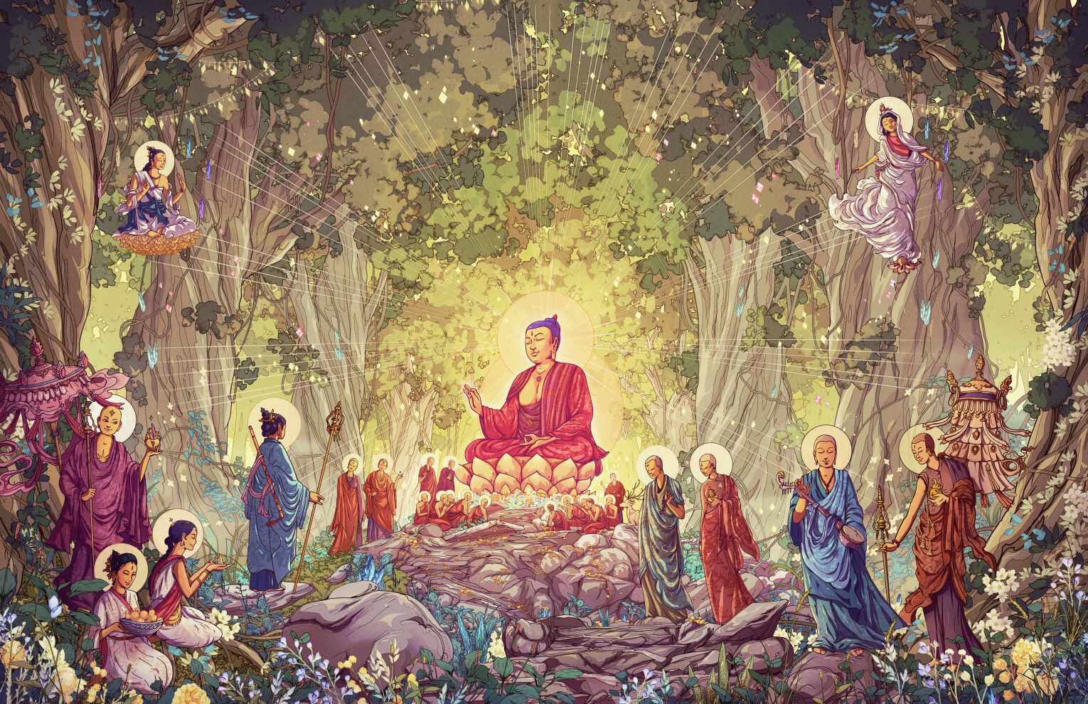 1530x990 Pure Land Amitabha
