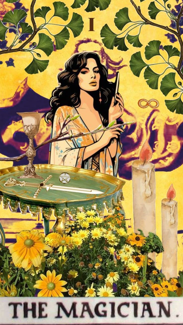 736x1308 the magician #tarot #tarotdeck #art #vibes #artcollage #magic #collageart