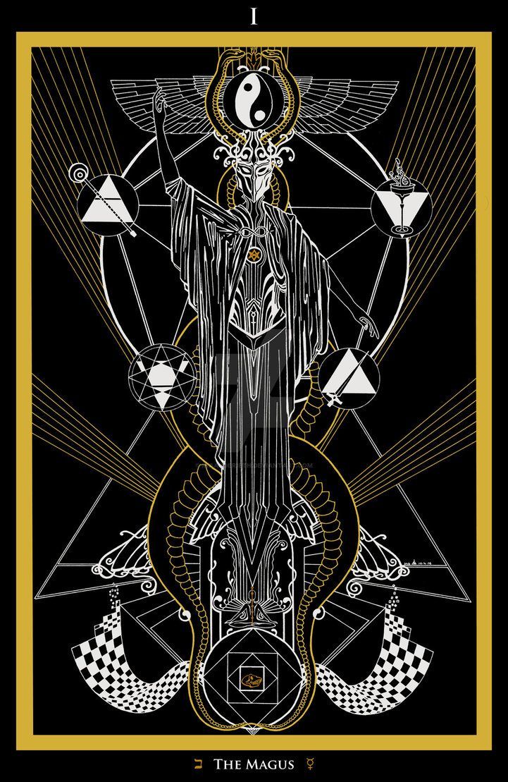 721x1109 I Magus / The Magician / Der Magier Tarot