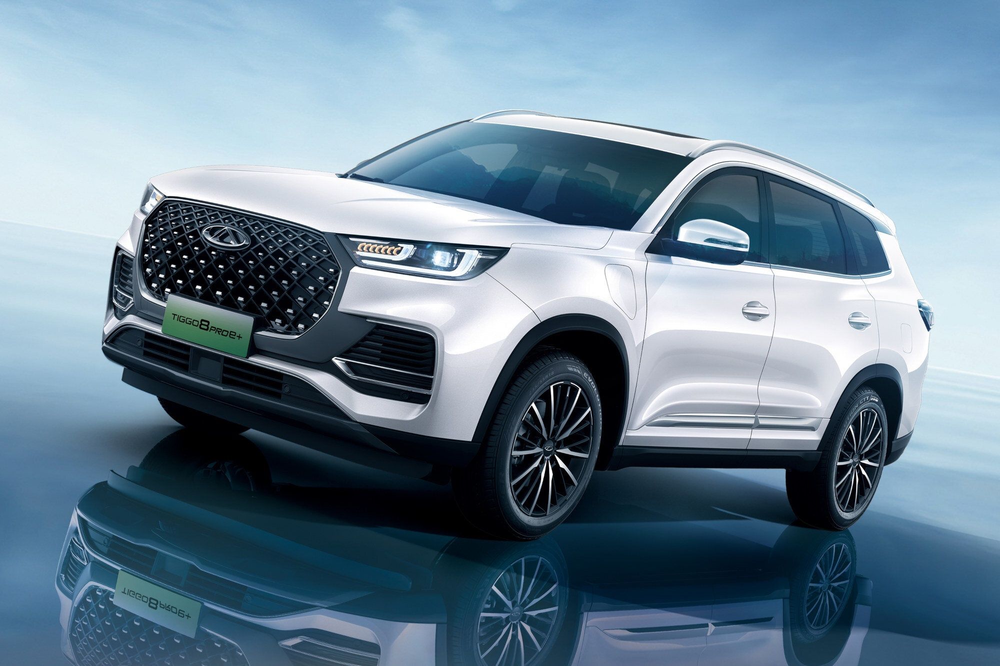 2000x1333 Wallpaper white, hybrid, crossover, Chery Automobile, Chery Tiggo 8 Pro e+ for mobile and desktop, section другие марки, resolution 2000x1333