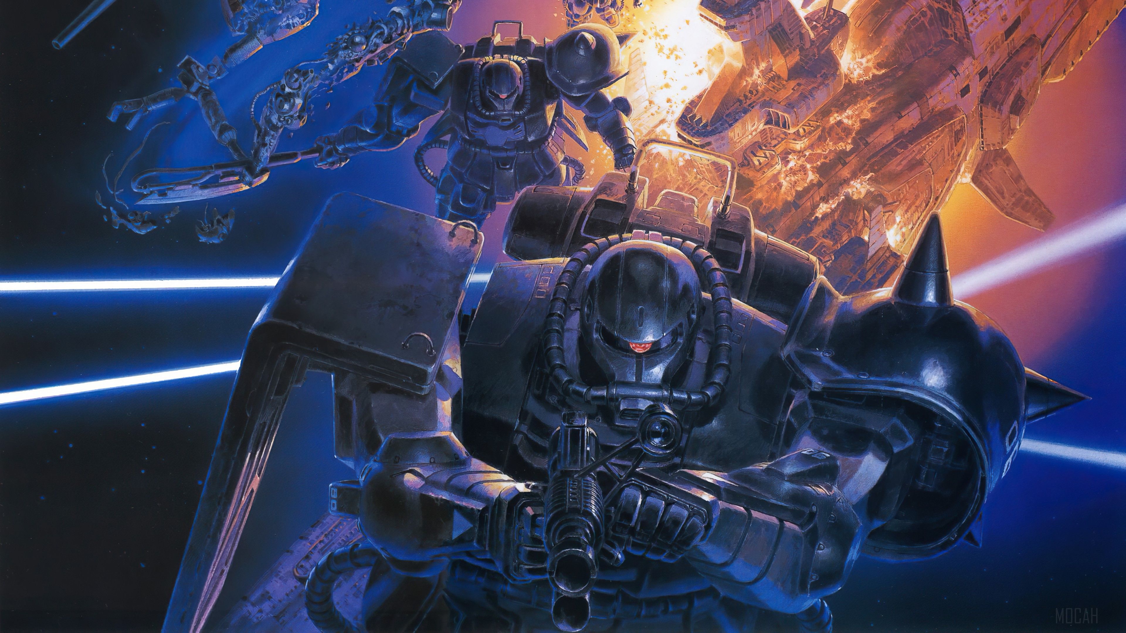 3840x2160 Zaku II Wallpaper