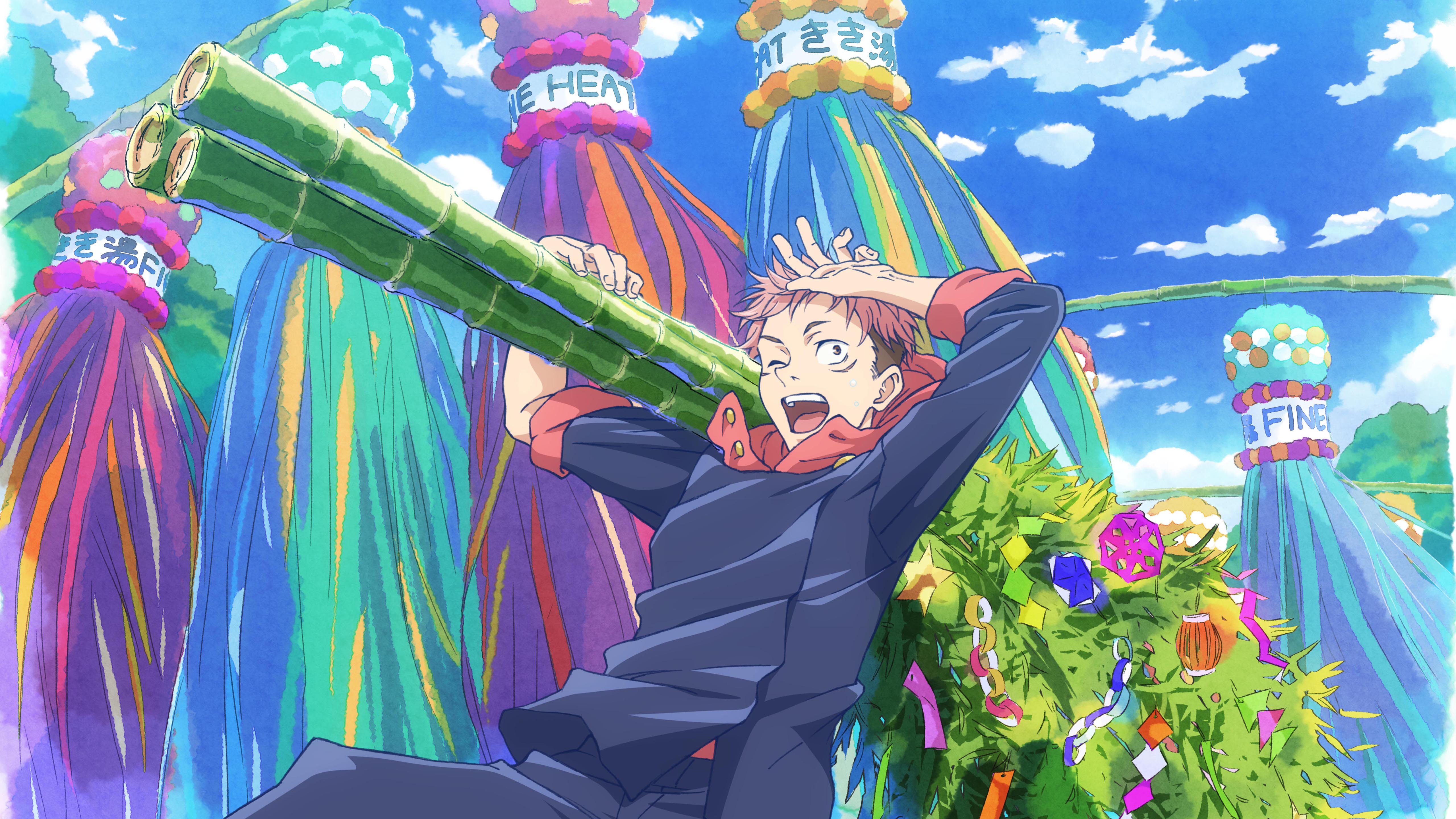 5120x2880 Yuji Itadori 4K 5K HD Jujutsu Kaisen Wallpaper