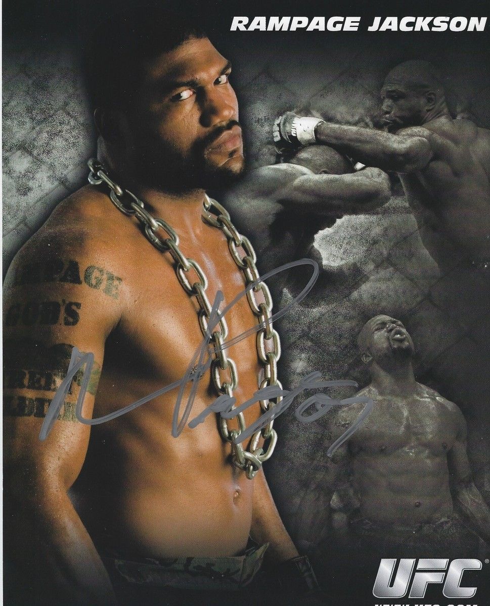 969x1200 RAMPAGE Quinton JACKSON Signed 8.5 x 11 Signed REPRINT Photo MMA Fighter UFC