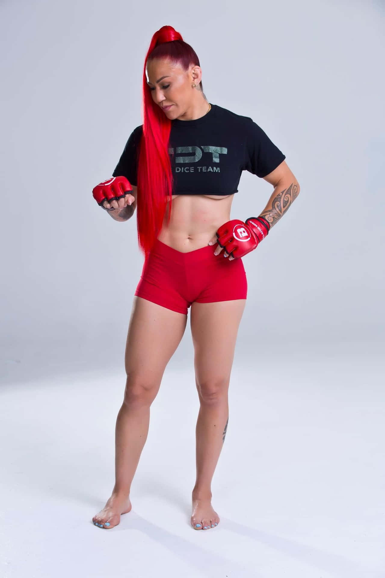 1280x1920 Download Mixed Martial Artist Cris Cyborg Full Shot Photohoot Wallpaper
