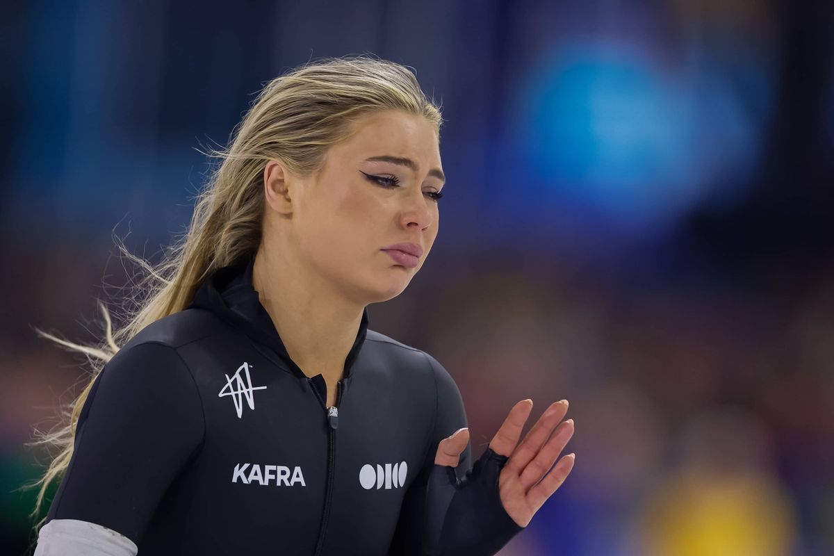 1200x800 Jake Paul's fiancée Jutta Leerdam bounces back after devastating fall at 2026 Olympic trials