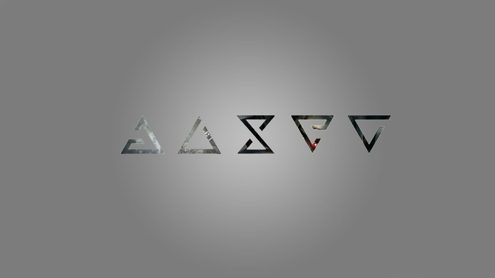 1920x1080 Minimalist Witcher Signs