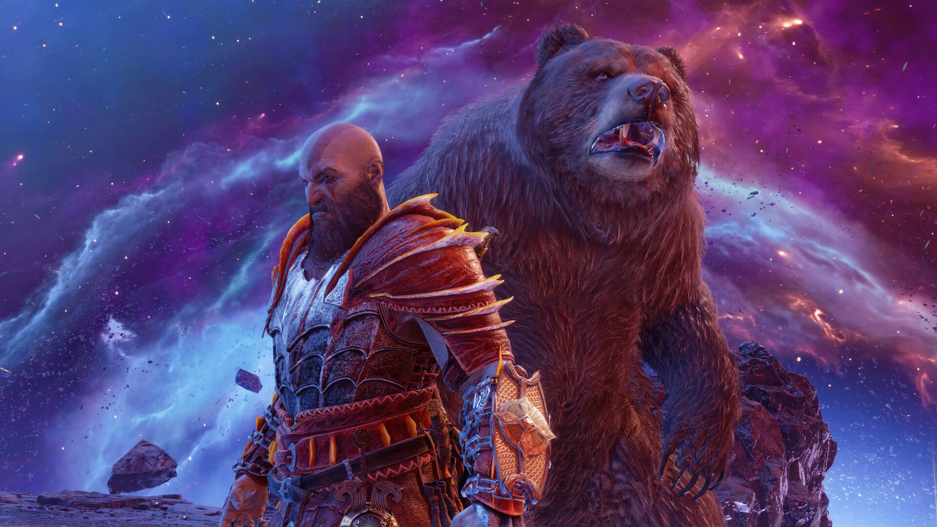 1920x1080 Kratos Bear God of War Ragnarok 4K Wallpaper iPhone HD Phone j