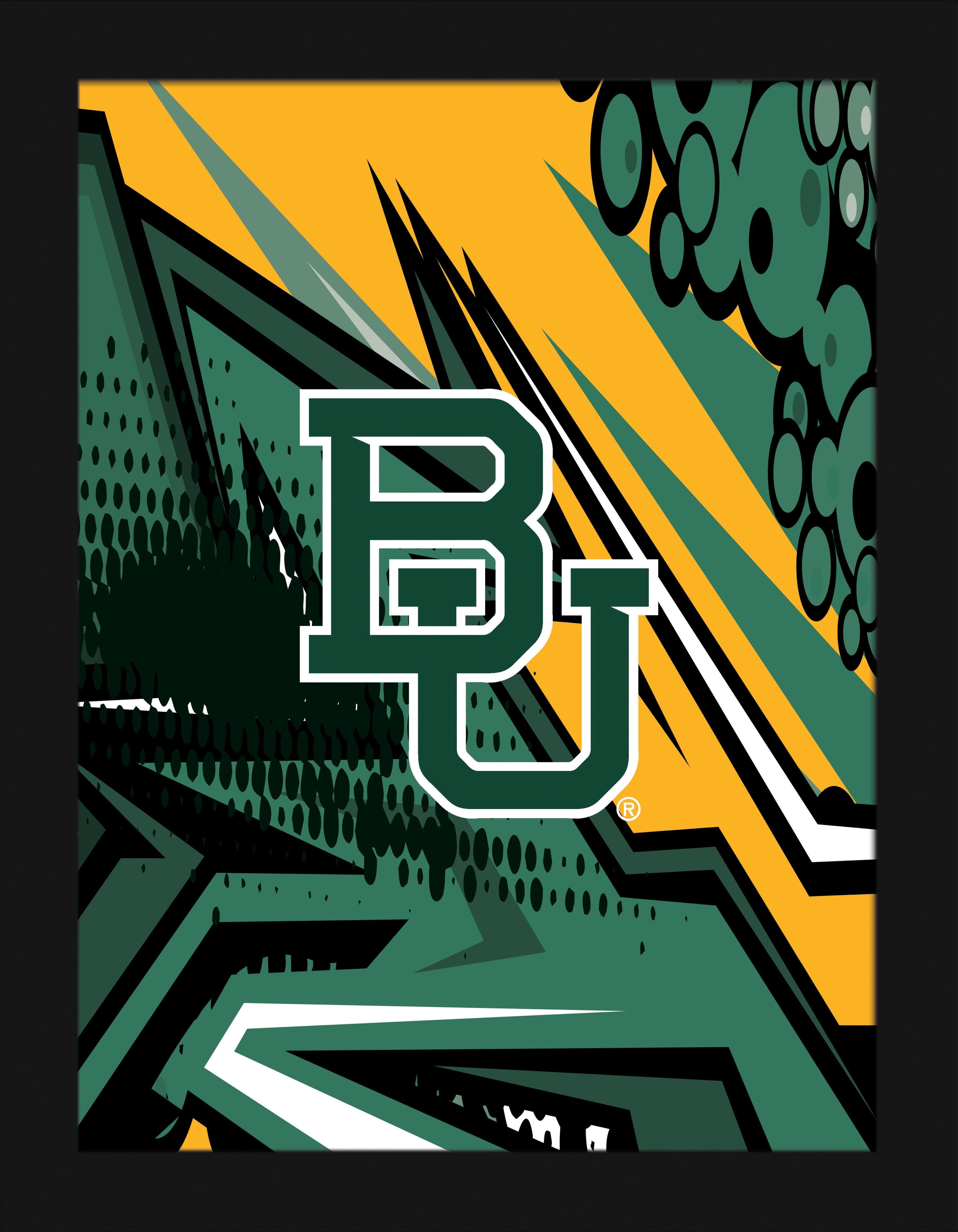 3600x4629 Baylor Team Comic 12x16