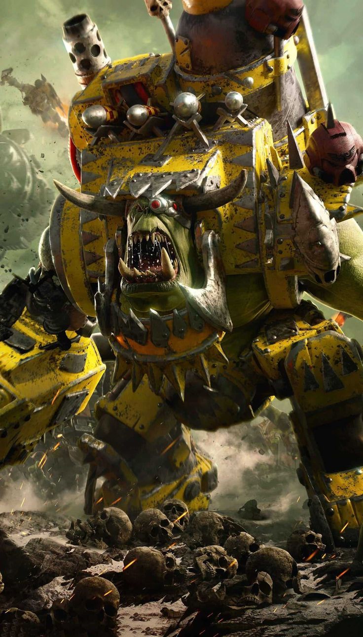 736x1291 Warhammer Orks Wallpaper