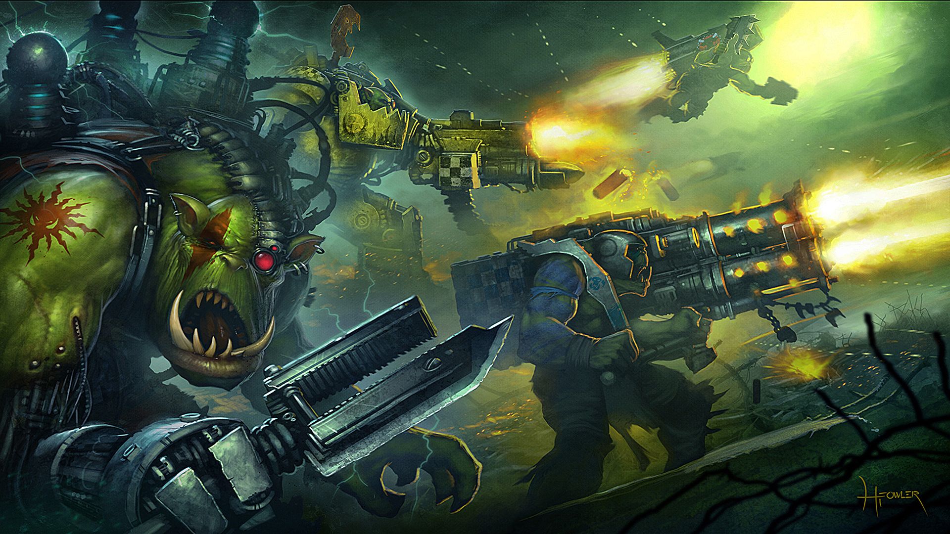 1920x1080 Wallpaper Warhammer warhammer 40k, orcs, Eternal Crusade, xenos for mobile and desktop, section фантастика, resolution 1920x1080