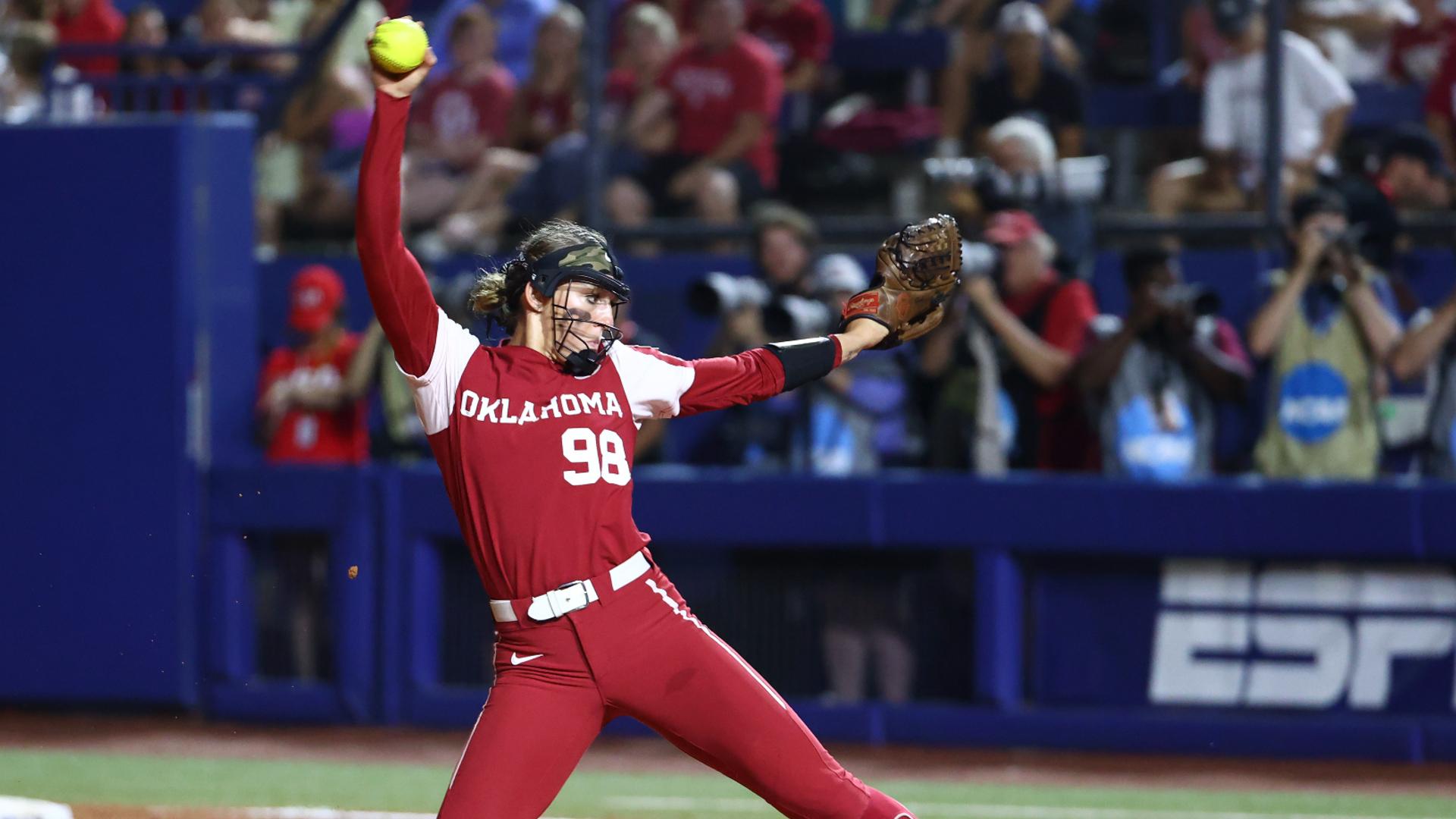 1920x1080 Who is Jordy Bahl? Oklahoma softball pitcher's height, stats, why she wears No. 98 and more