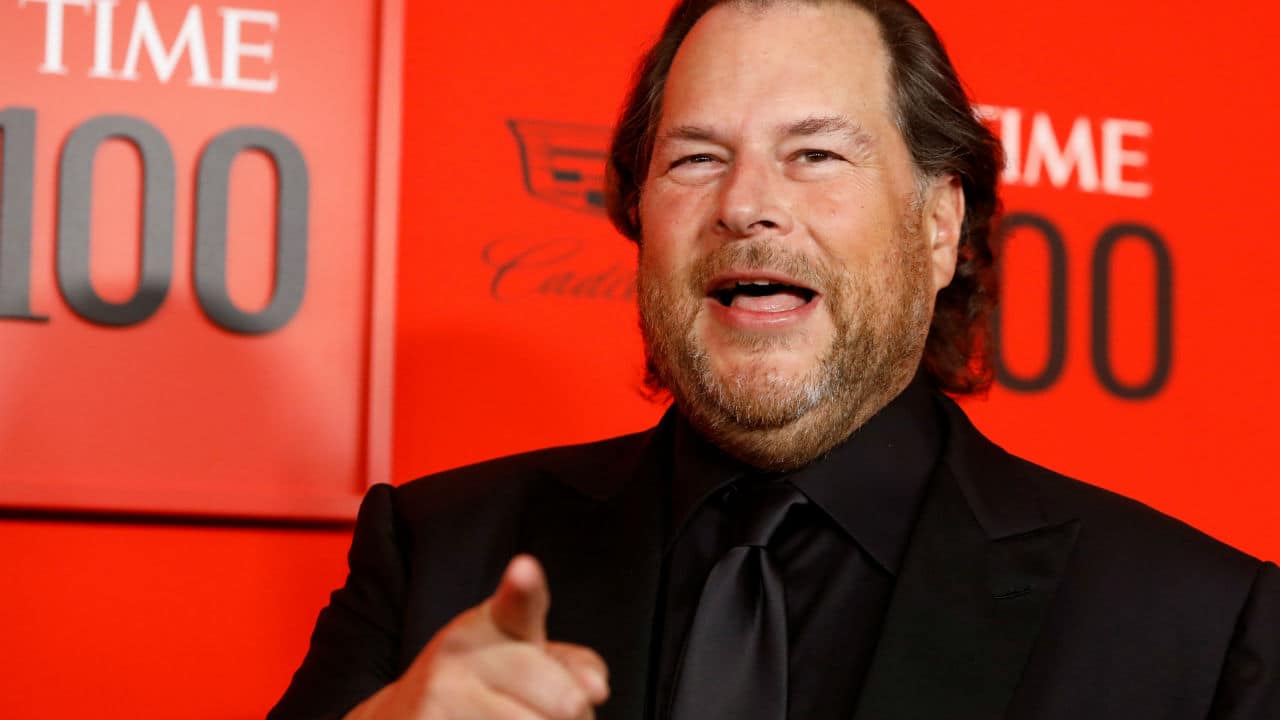 1280x720 Salesforce CEO Marc Benioff says the idea for the company came during a dolphin swim in Hawaii; this is what he told his mentor Larry Ellison next
