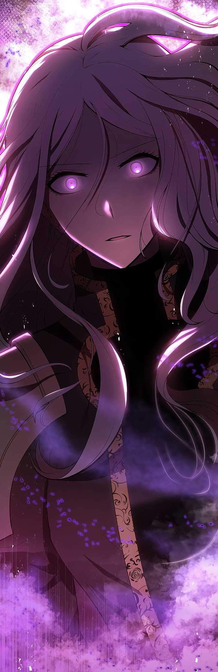 728x2239 HD wallpaper: Swordmaster's Youngest Son, manhwa, webtoon, pink eyes, angry