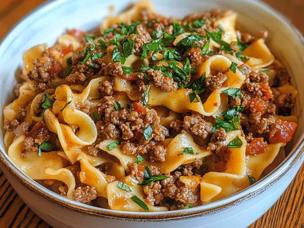 1024x768 Ground Beef and Egg Noodles: The Comfort Food Classic