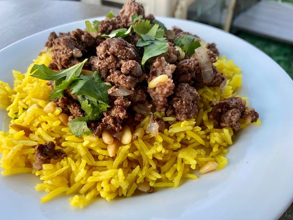 1024x768 Lebanese Hushwee (Spiced Ground Beef with Pine Nuts)