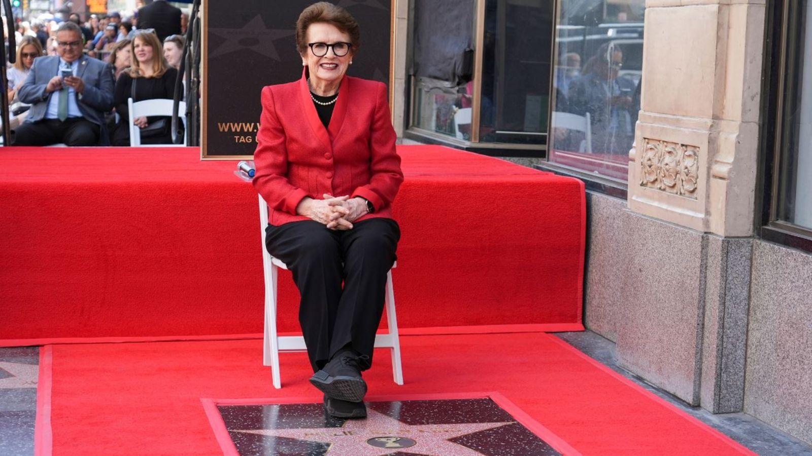 1600x900 Tennis icon Billie Jean King receives star on Hollywood Walk of Fame New York