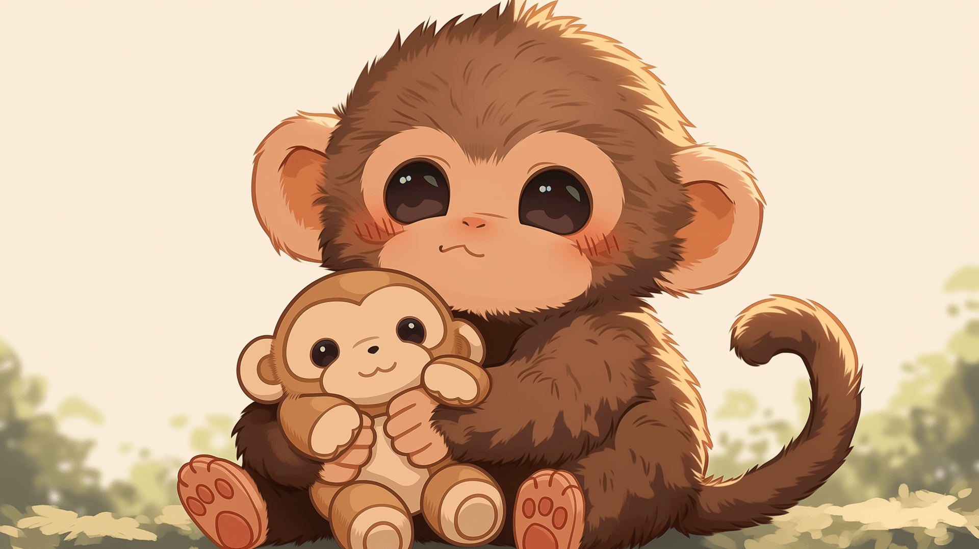 1920x1076 Cute FanArt Baby Punch The Monkey from Ichikawa Zoo