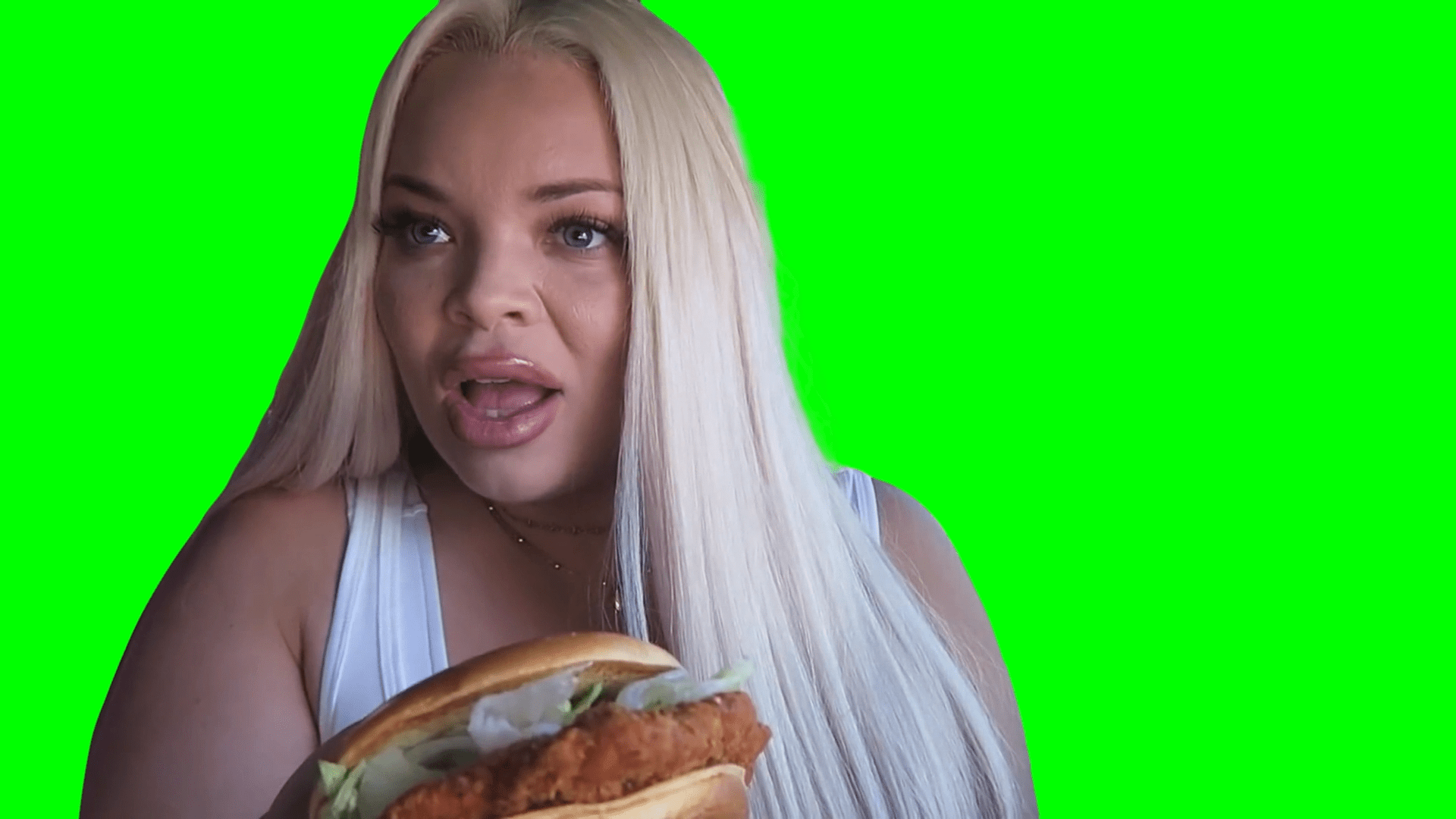 1920x1080 Trisha Paytas - “Huh? What? Oh. Hehe. Okay” (Green Screen)