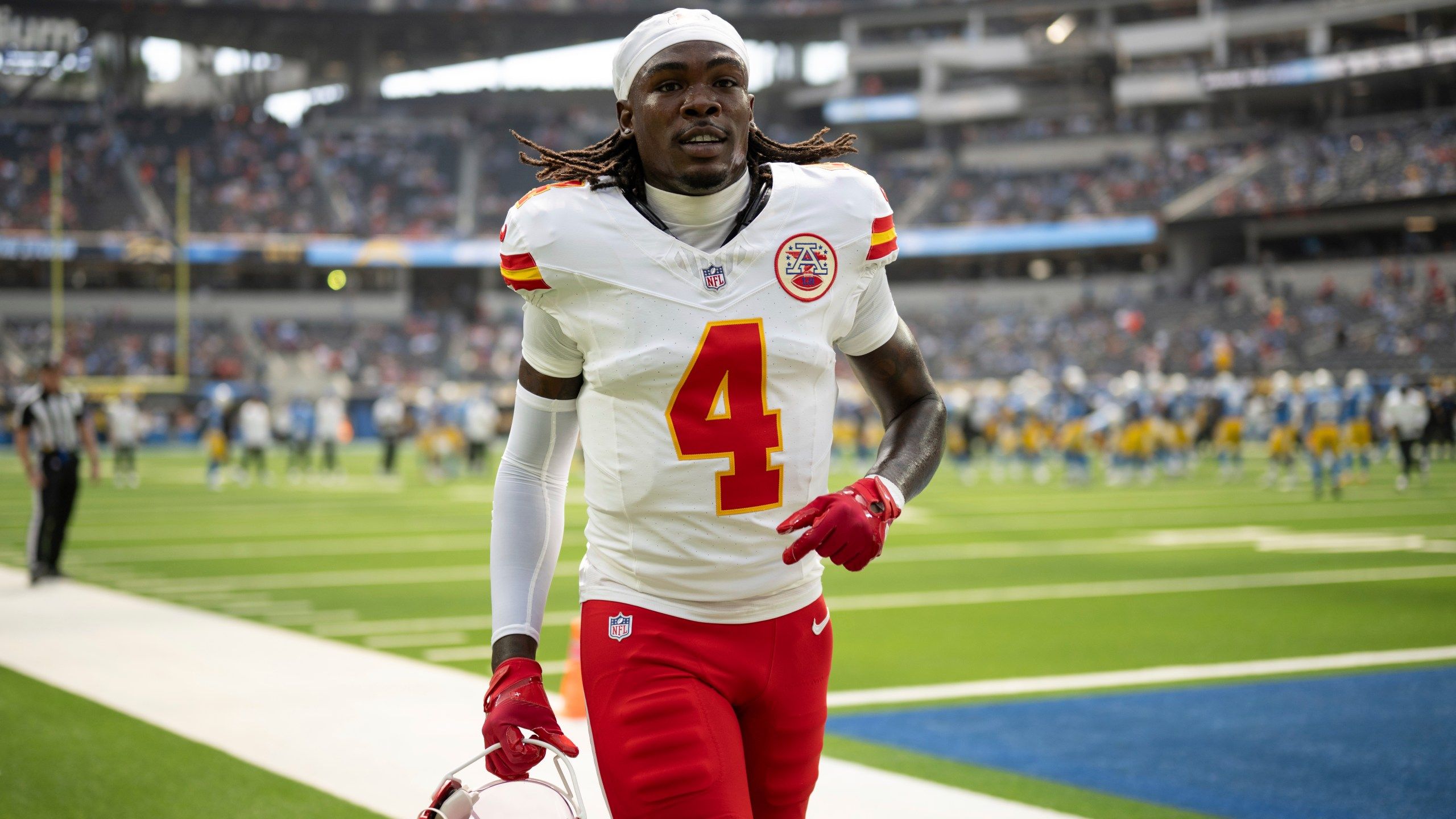 2560x1440 Chiefs WR Rashee Rice to miss rest of season after LCL surgery