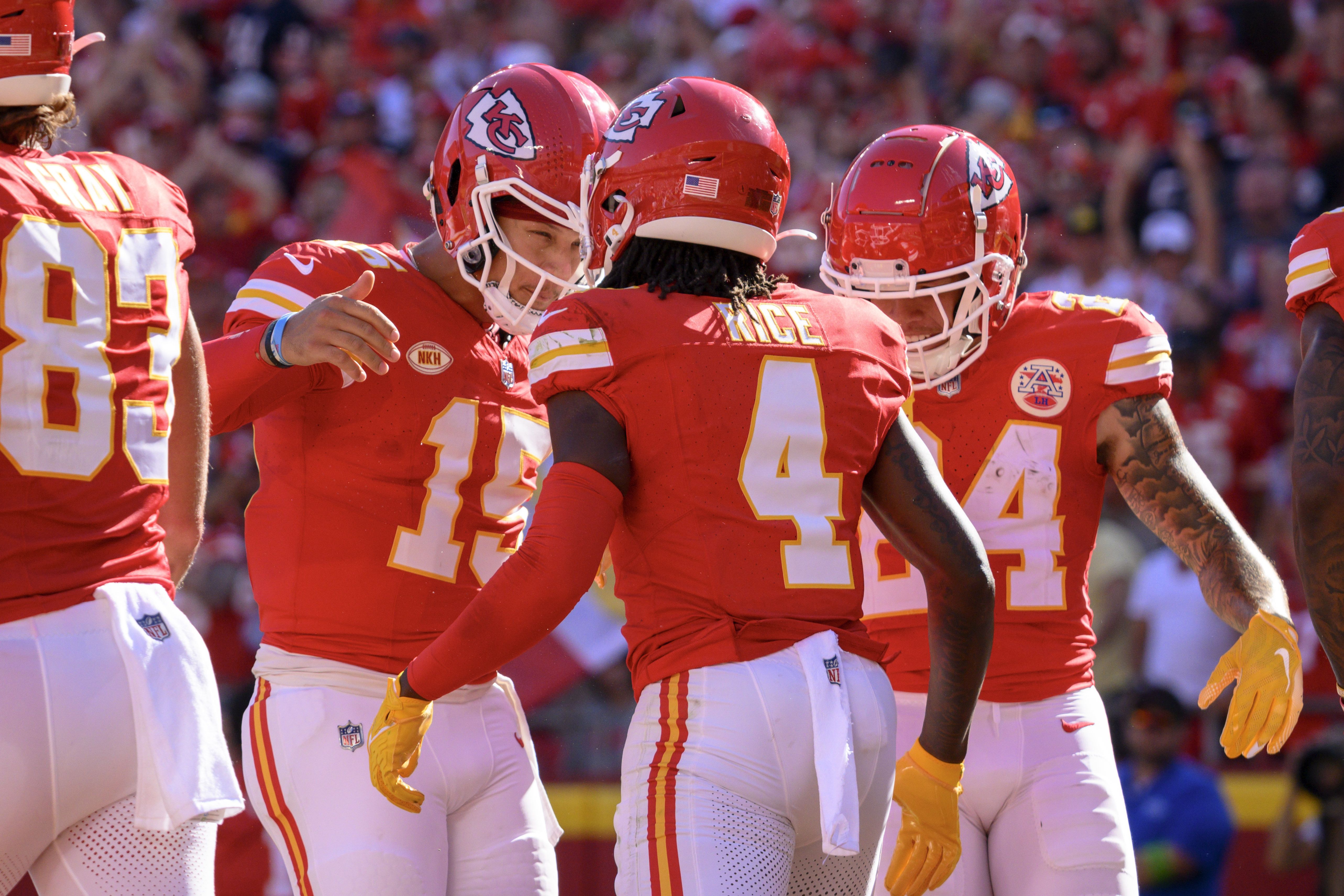 5132x3422 Kansas City Chiefs receiver Rashee Rice has made an impression on Patrick Mahomes