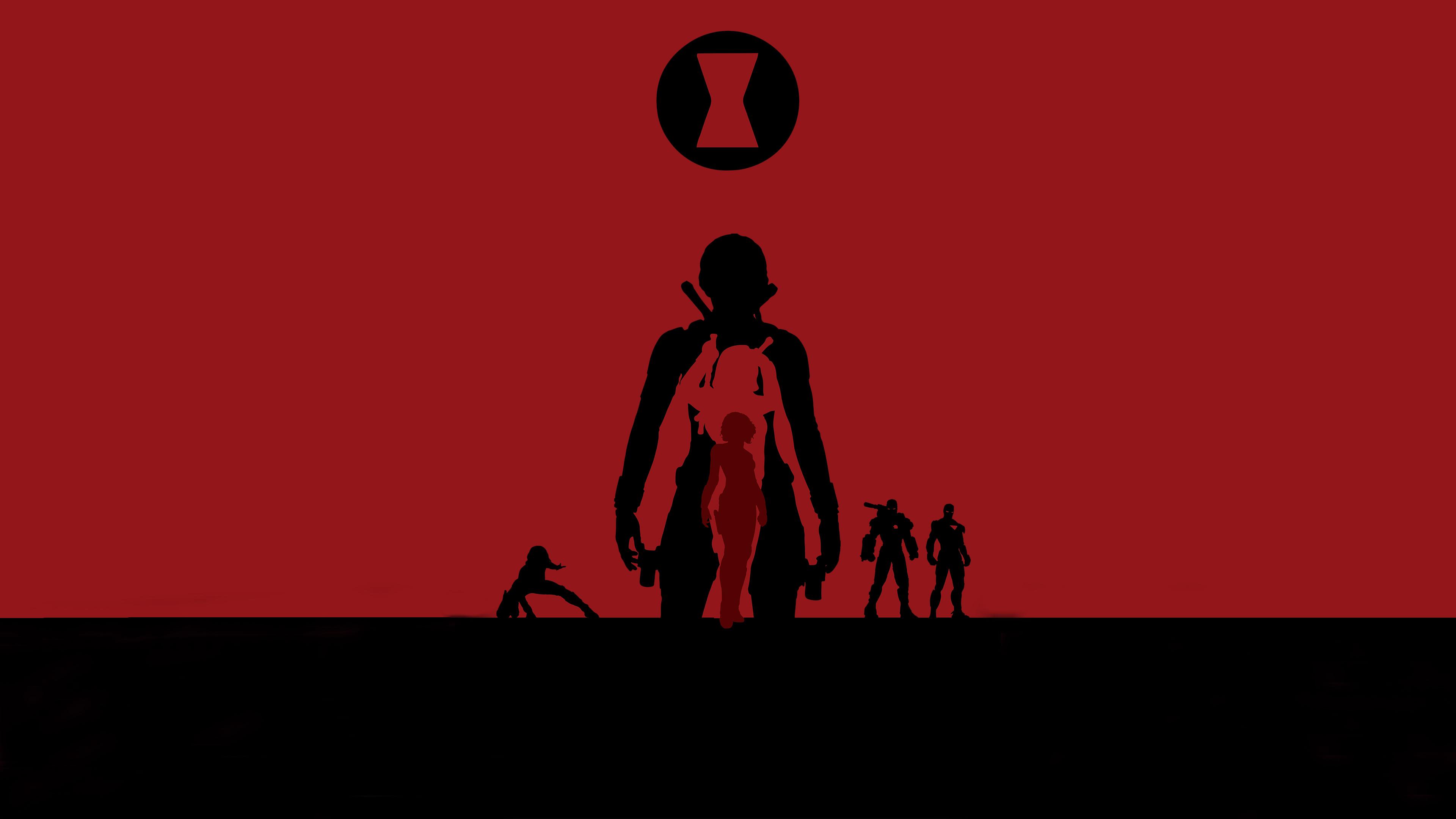 Black Widow Minimalist Wallpapers - Top Free Black Widow Minimalist