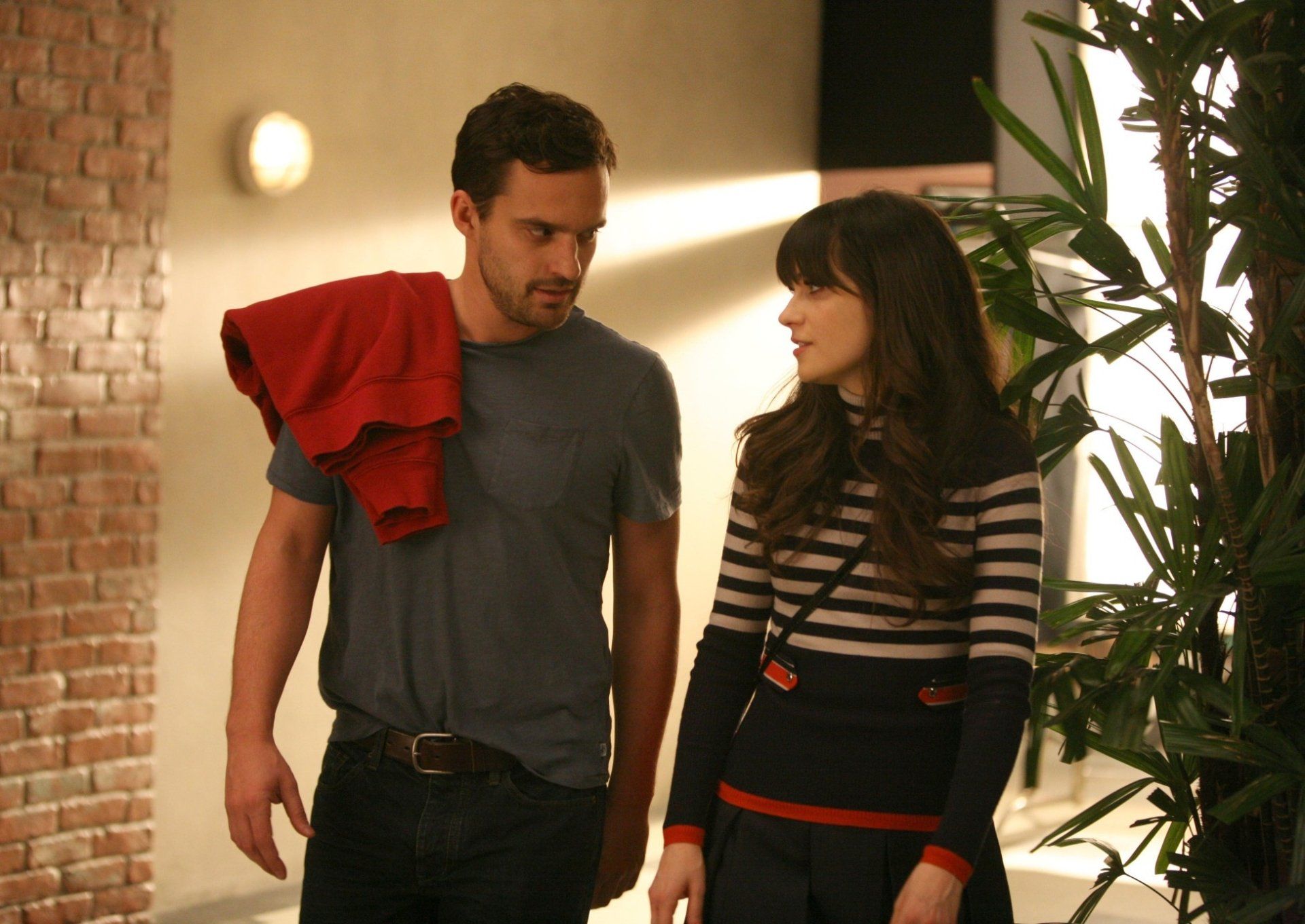 1920x1361 Download Nick Miller Jake Johnson Jessica Day Zooey Deschanel TV Show New Girl HD Wallpaperx1382
