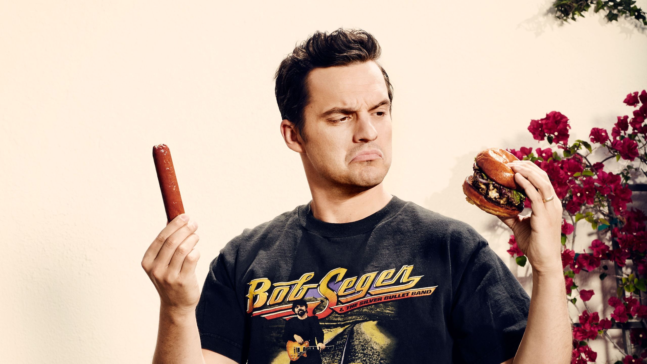 2560x1440 Jake Johnson From 'New Girl' on Food Appétit. Bon Appétit