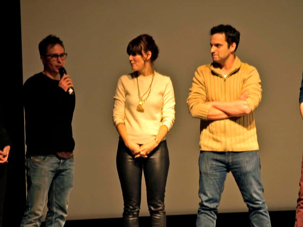 1024x768 Download Sam Rockwell Rosemarie DeWitt Jake Johnson Photo Wallpaper
