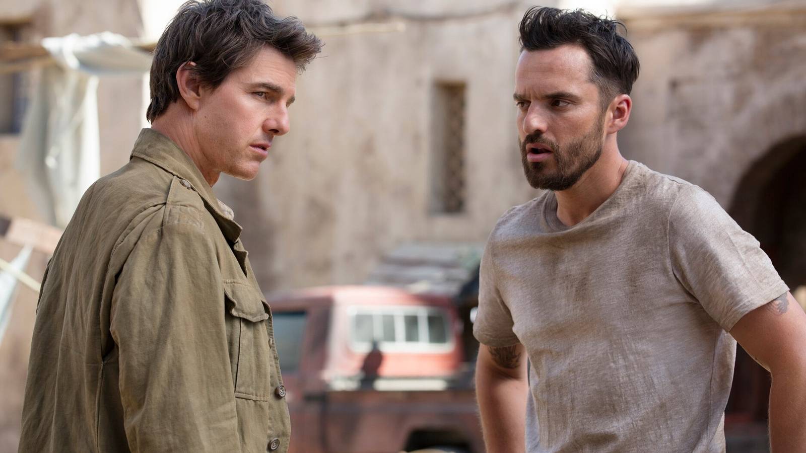 1600x900 How Tom Cruise Convinced Jake Johnson Not to Bail on The Mummy