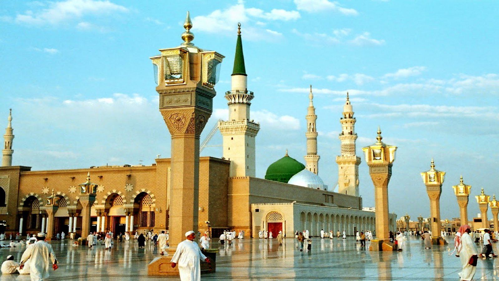 1600x900 Also Beautiful Look Madina Shareef Wallpaper Free Hd