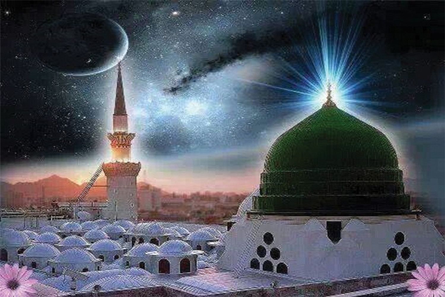 1500x1000 Beautiful Madina Shareef. Poster Paper Print Posters In India Art, Film, Design, Movie, Music, Nature And Educational Paintings/ Wallpaper At