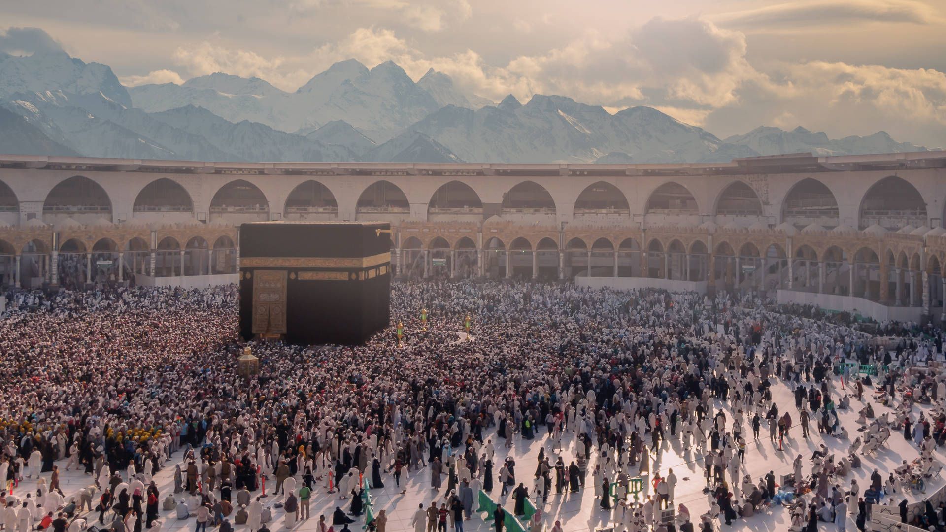 1920x1080 Download Wideshot Of Kaaba Wallpaper