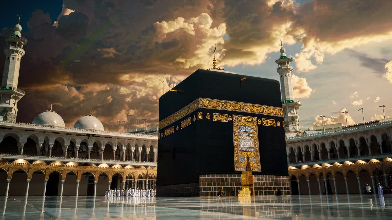 1280x720 The holy kaaba the center of islam inside masjid al haram in mecca
