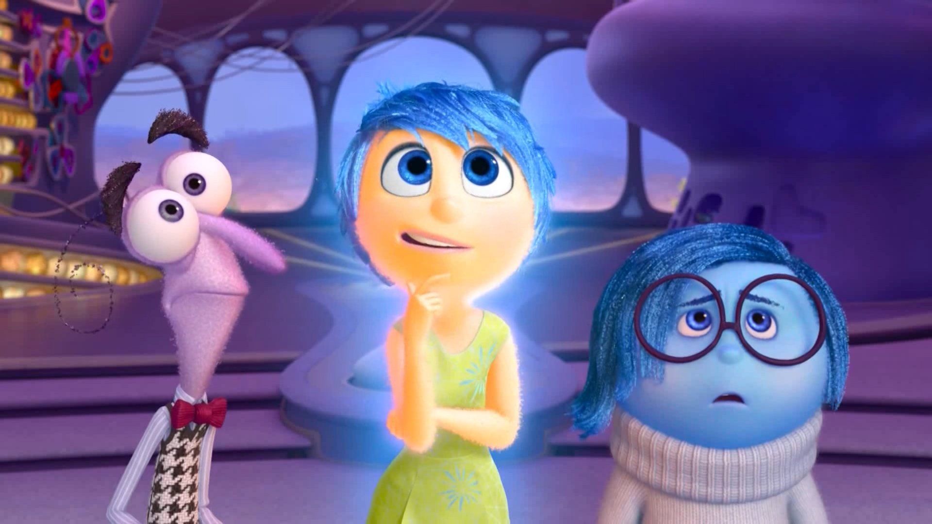 1920x1080 Inside Out HD Wallpaper: Joy, Fear & Sadness Unite in Emotional Adventurex1080