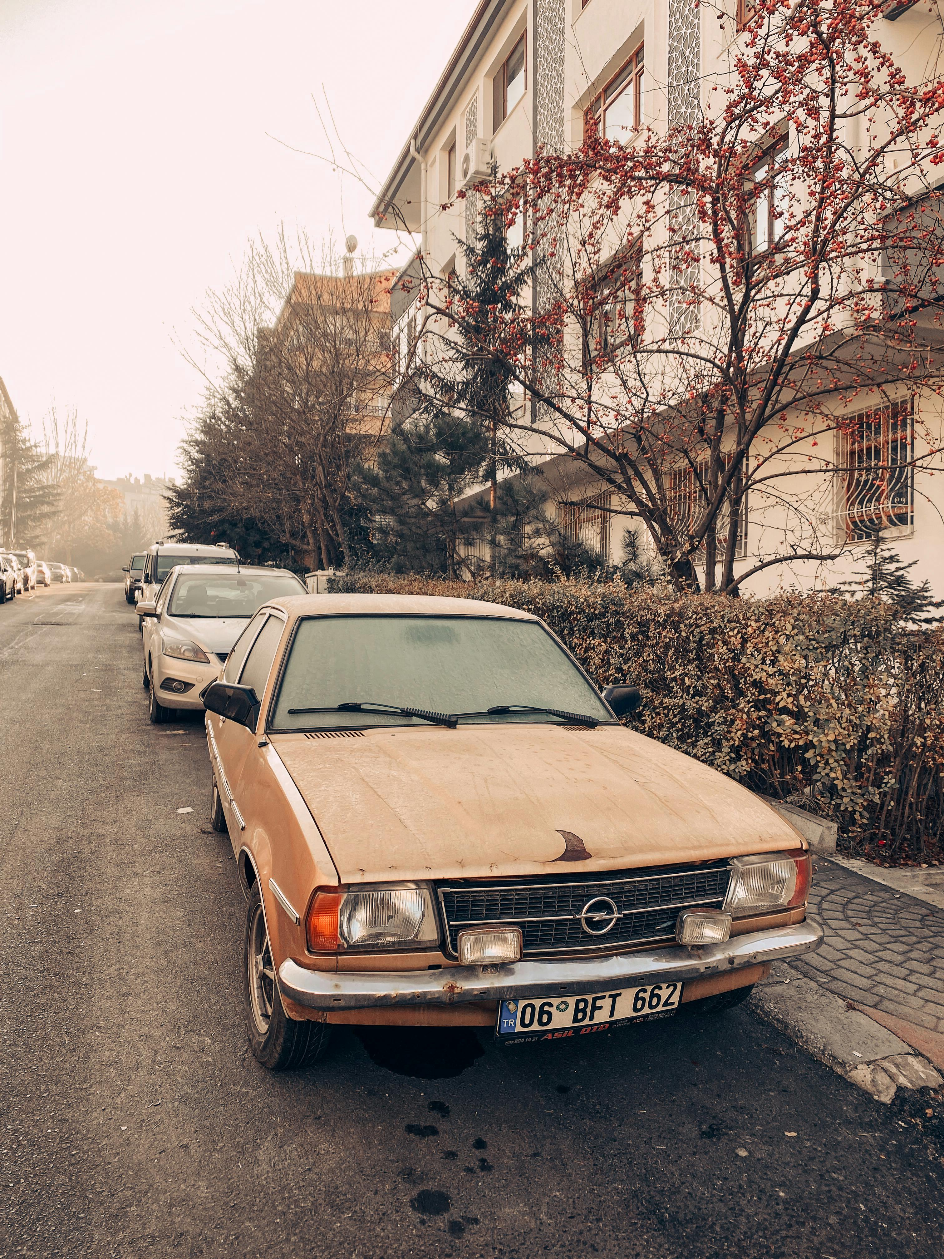 3024x4032 Vintage Opel Ascona Parked on Street · Free