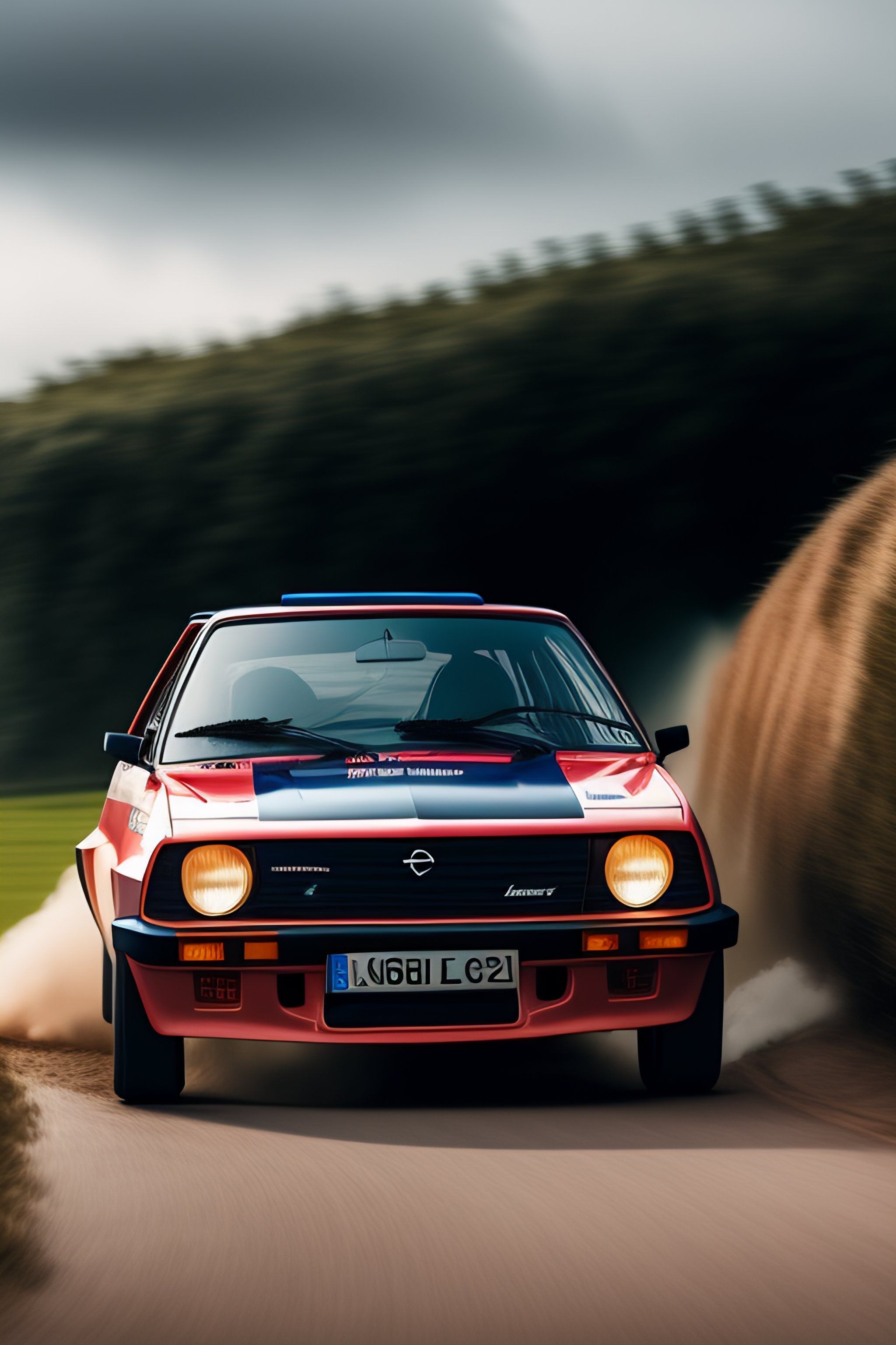 2048x3072 Lexica Ascona B I200 hard driven around the corner