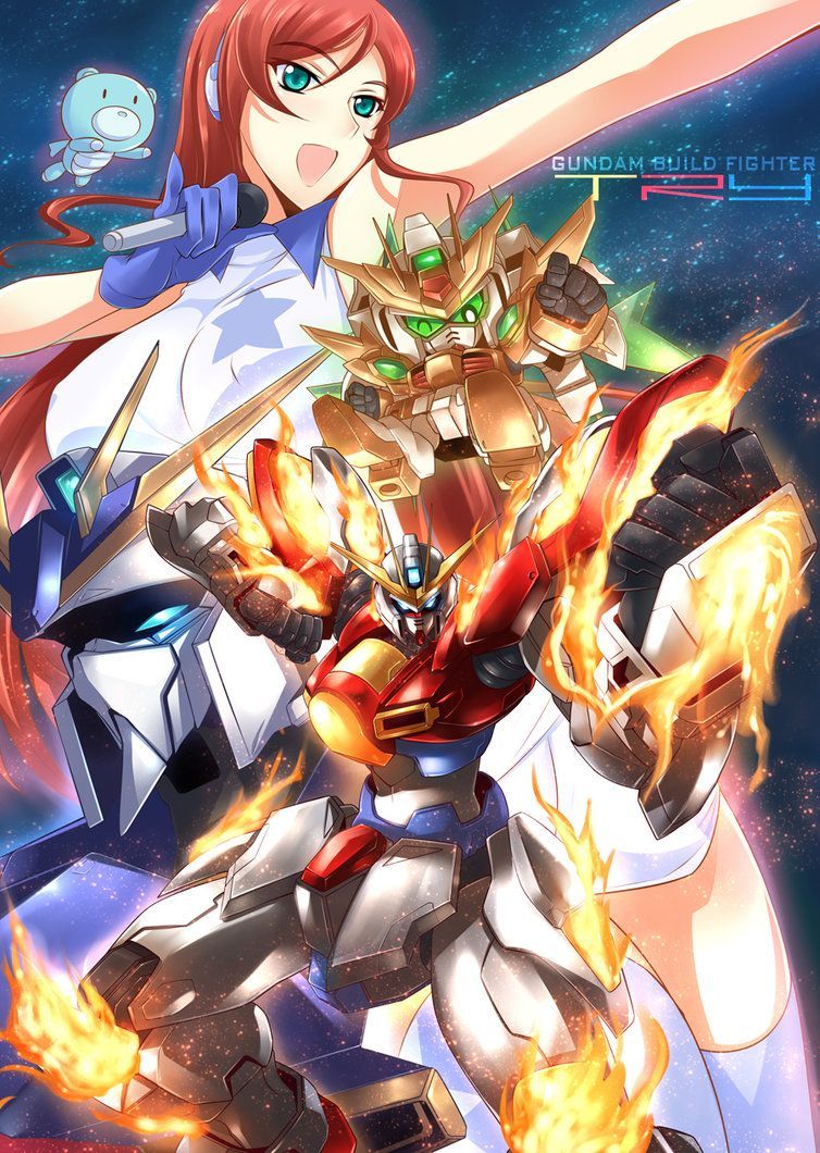 754x1060 Gundam Build Fighters Try Wallpaper