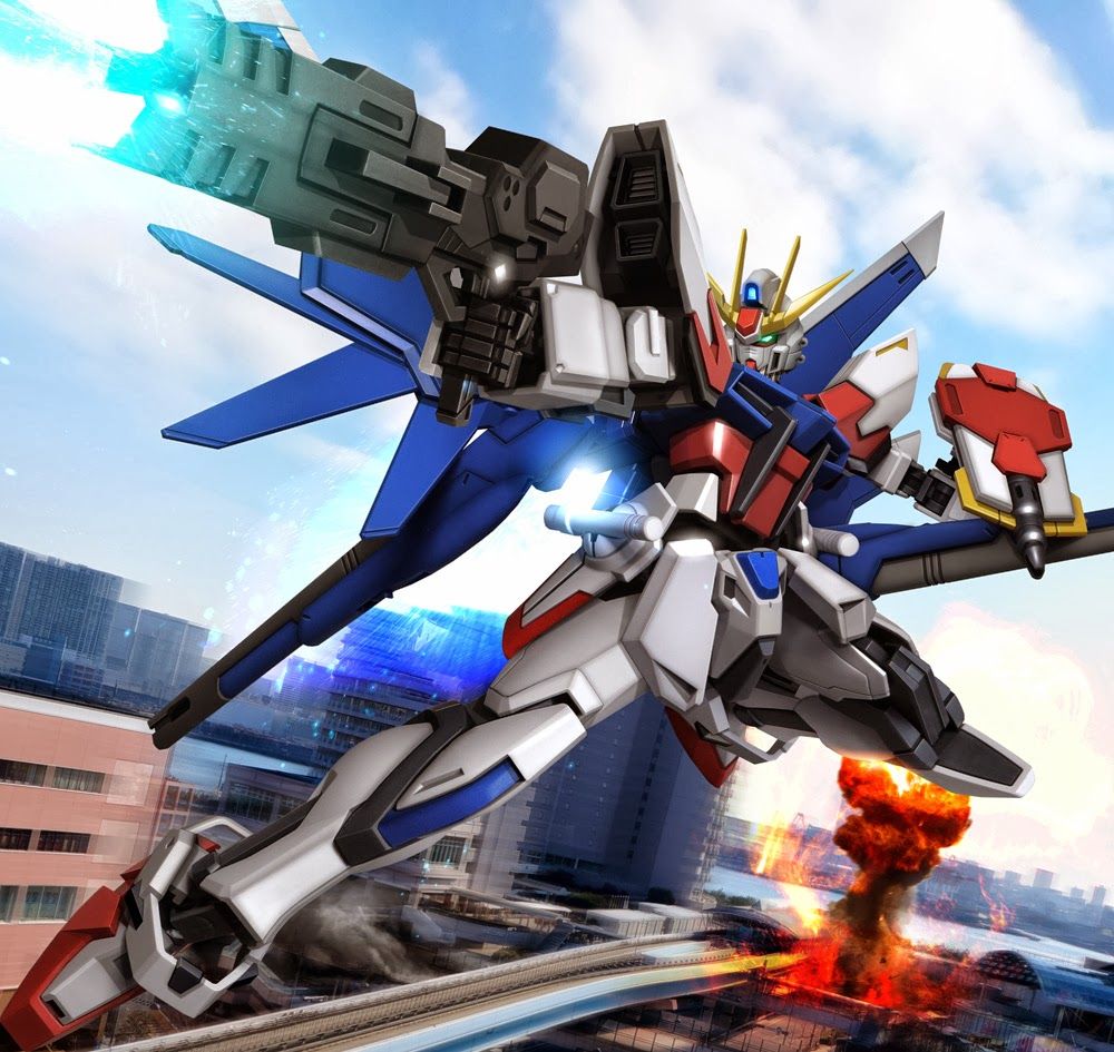 1000x945 I am PSYCHED for Build Fighters this Monday! So here's a Build Strike Gundam Wallpaper to celebrate!