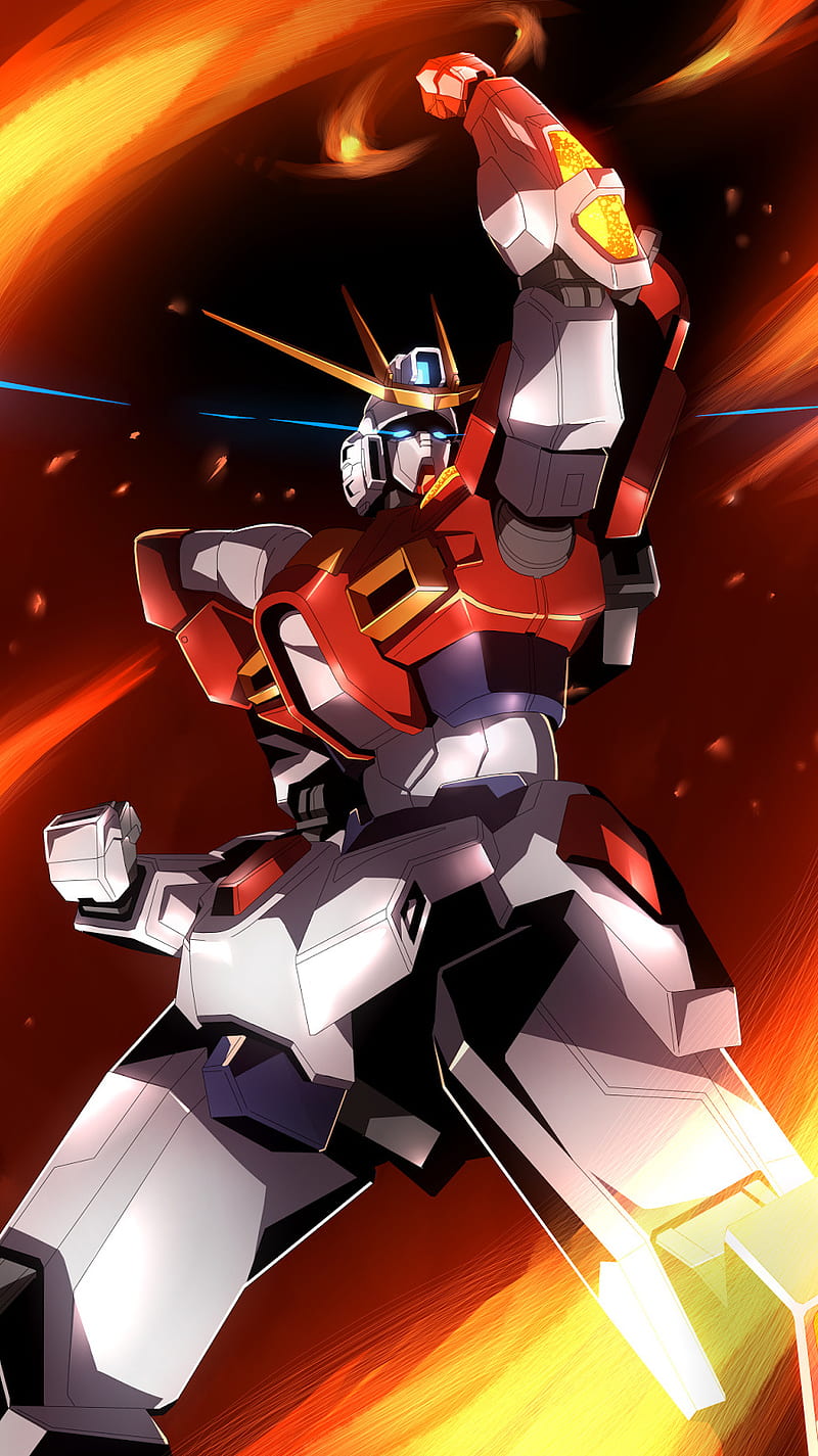800x1425 Build Burning Gundam, HD phone wallpaper