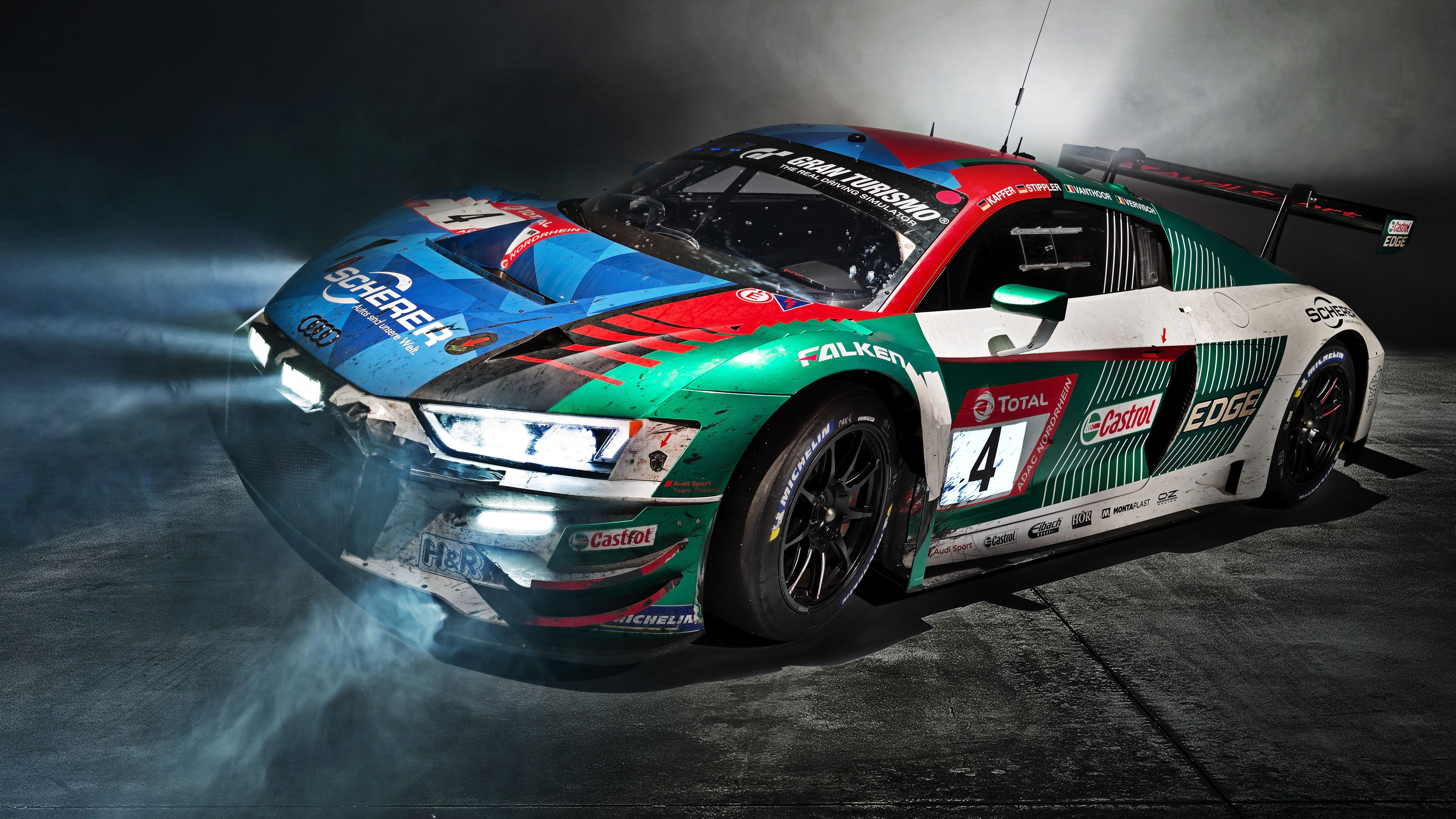 5120x2880 Audi R8 LMS 2019 5K Wallpaper Car Wallpaper